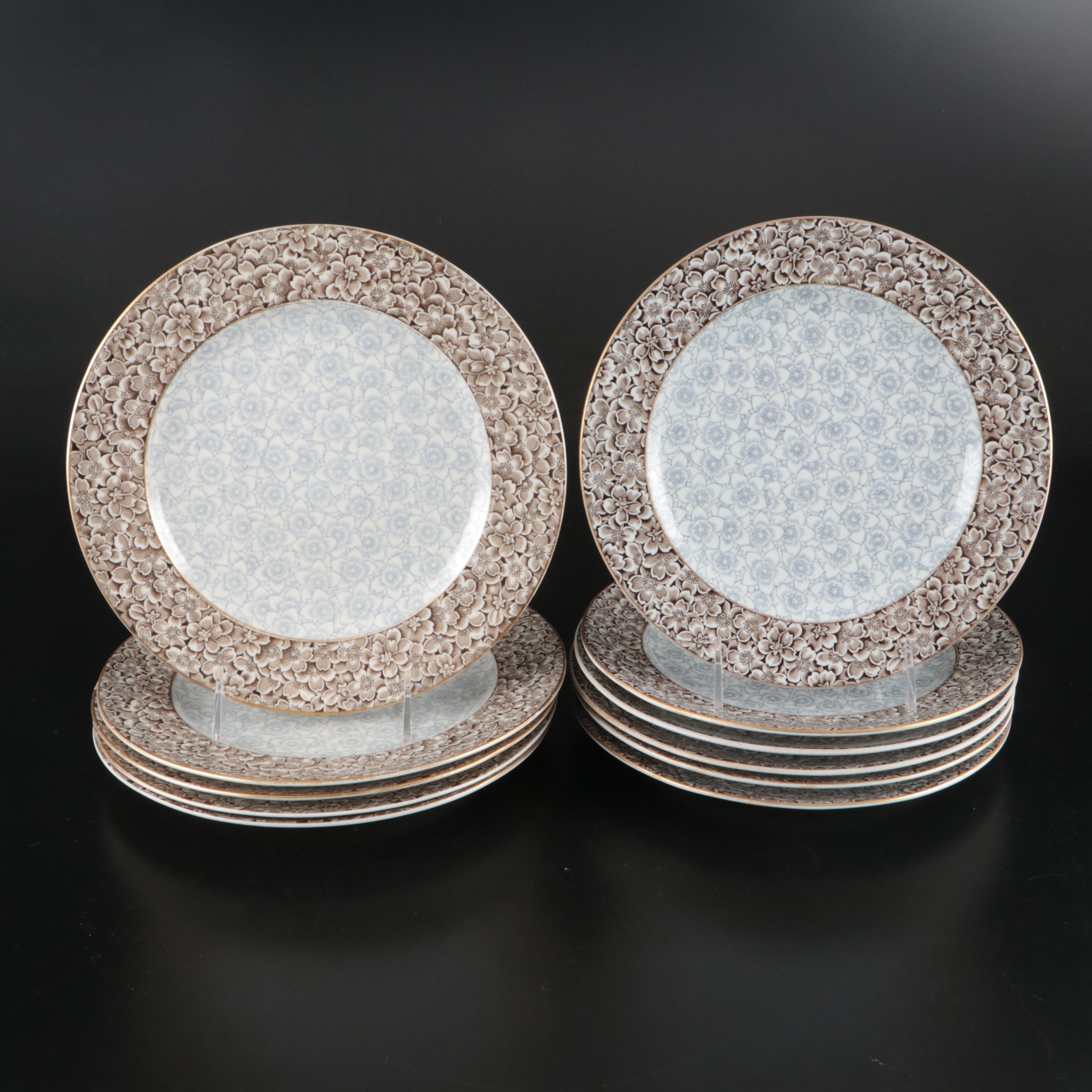 Royal Worcester Floral Ceramic Dinnerware with Other Gravy Boat