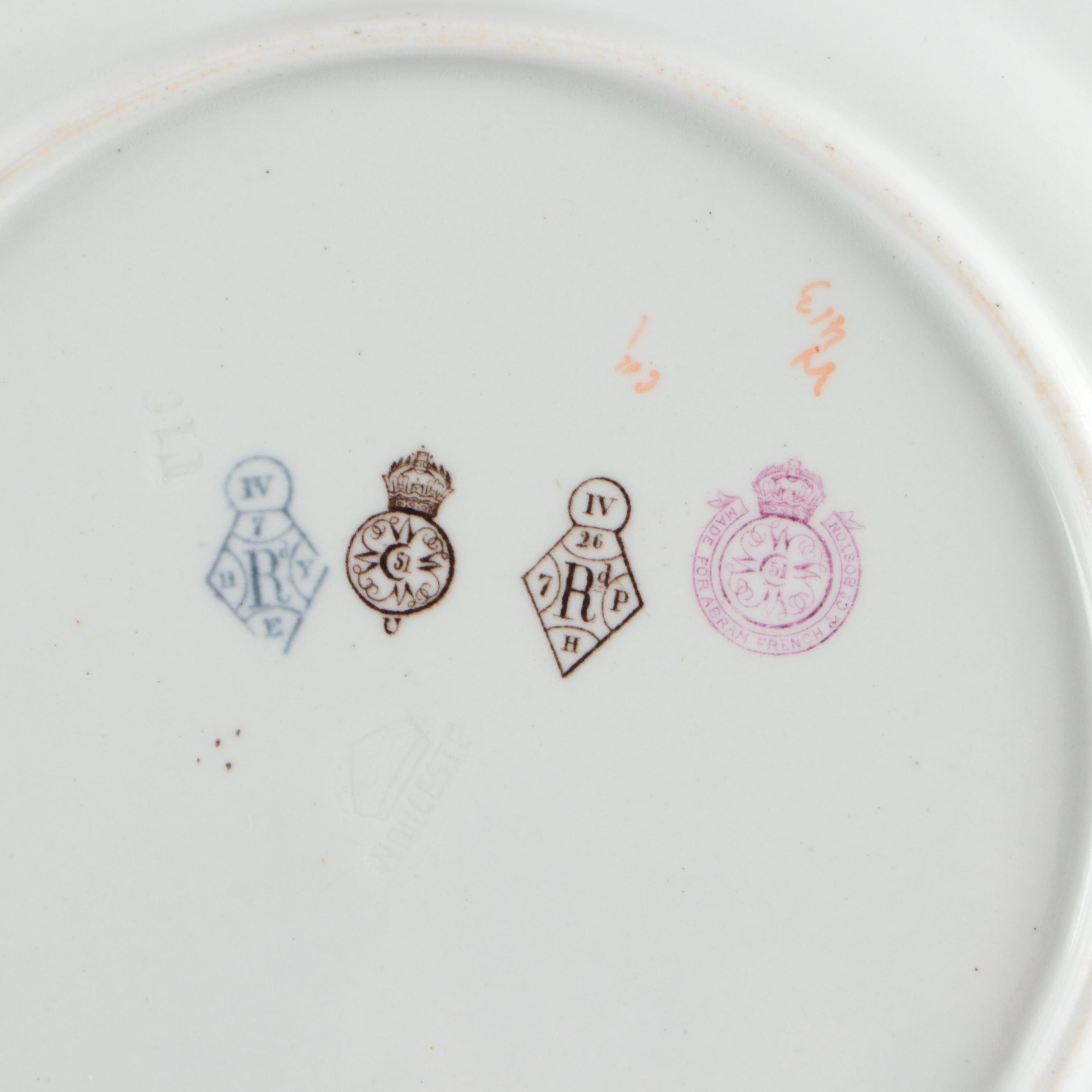 Royal Worcester Floral Ceramic Dinnerware with Other Gravy Boat