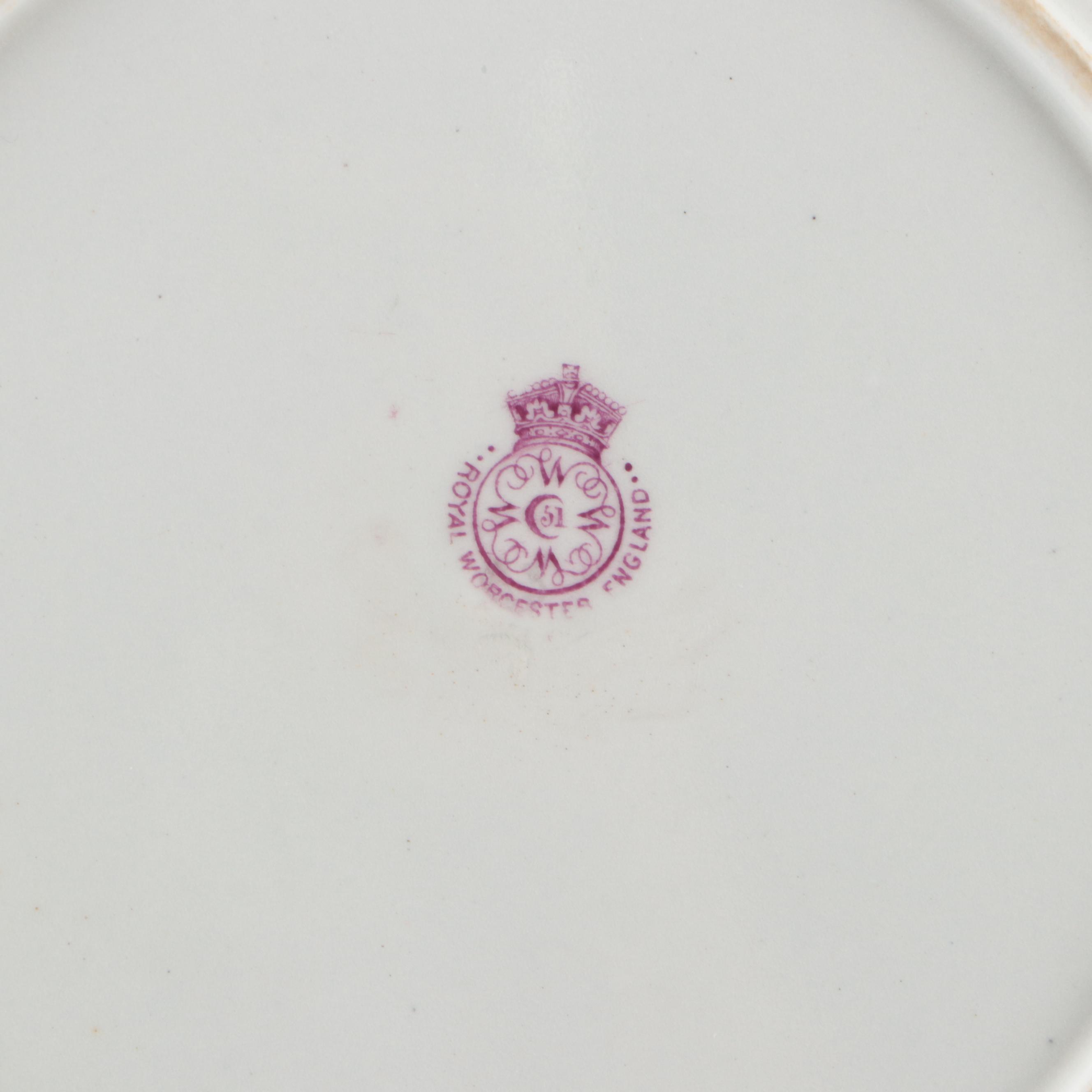 Royal Worcester Floral Ceramic Dinnerware with Other Gravy Boat