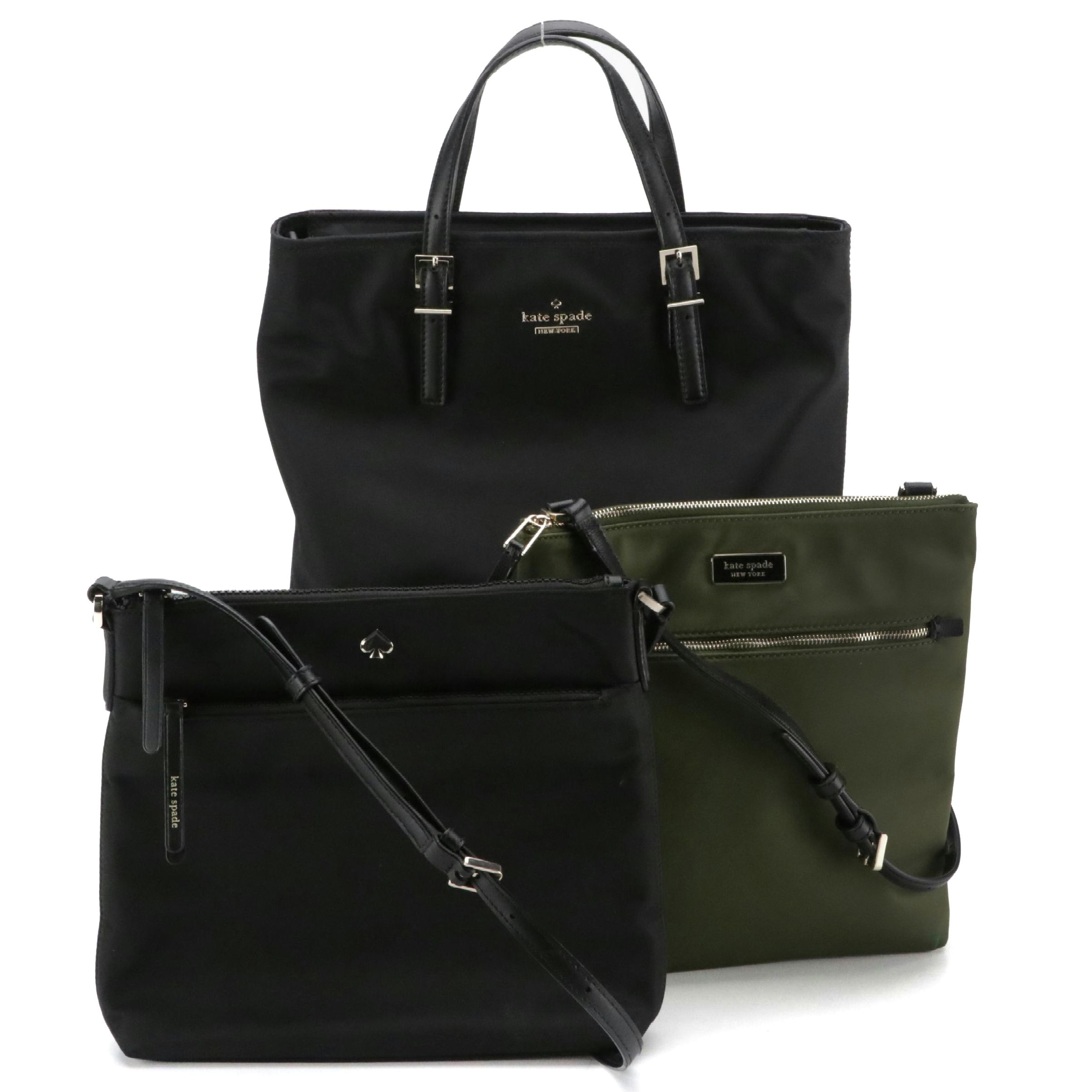 Kate Spade Nylon Convertible Backpack Laptop Bag and Crossbody Messenger Bags