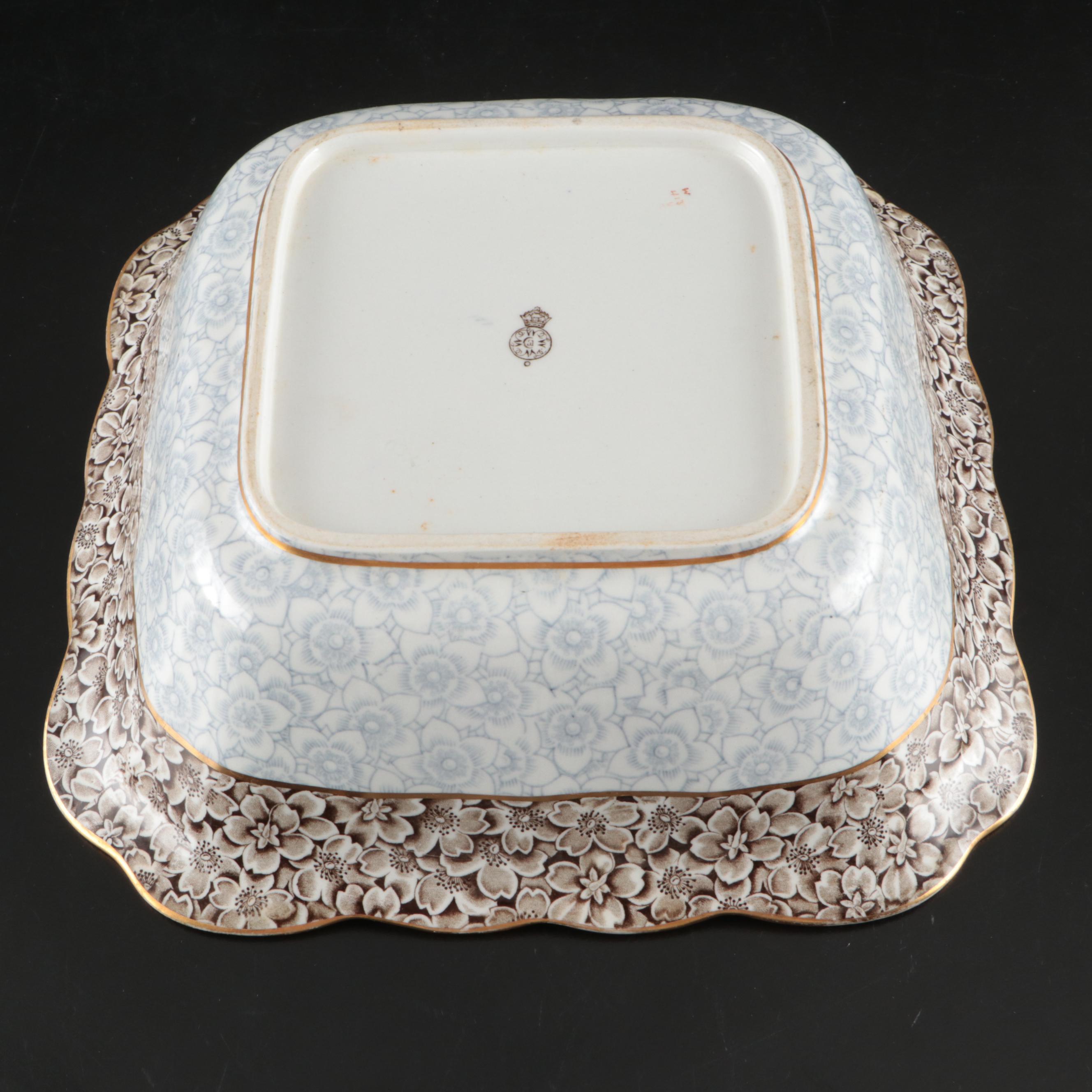 Royal Worcester Floral Ceramic Dinnerware with Other Gravy Boat