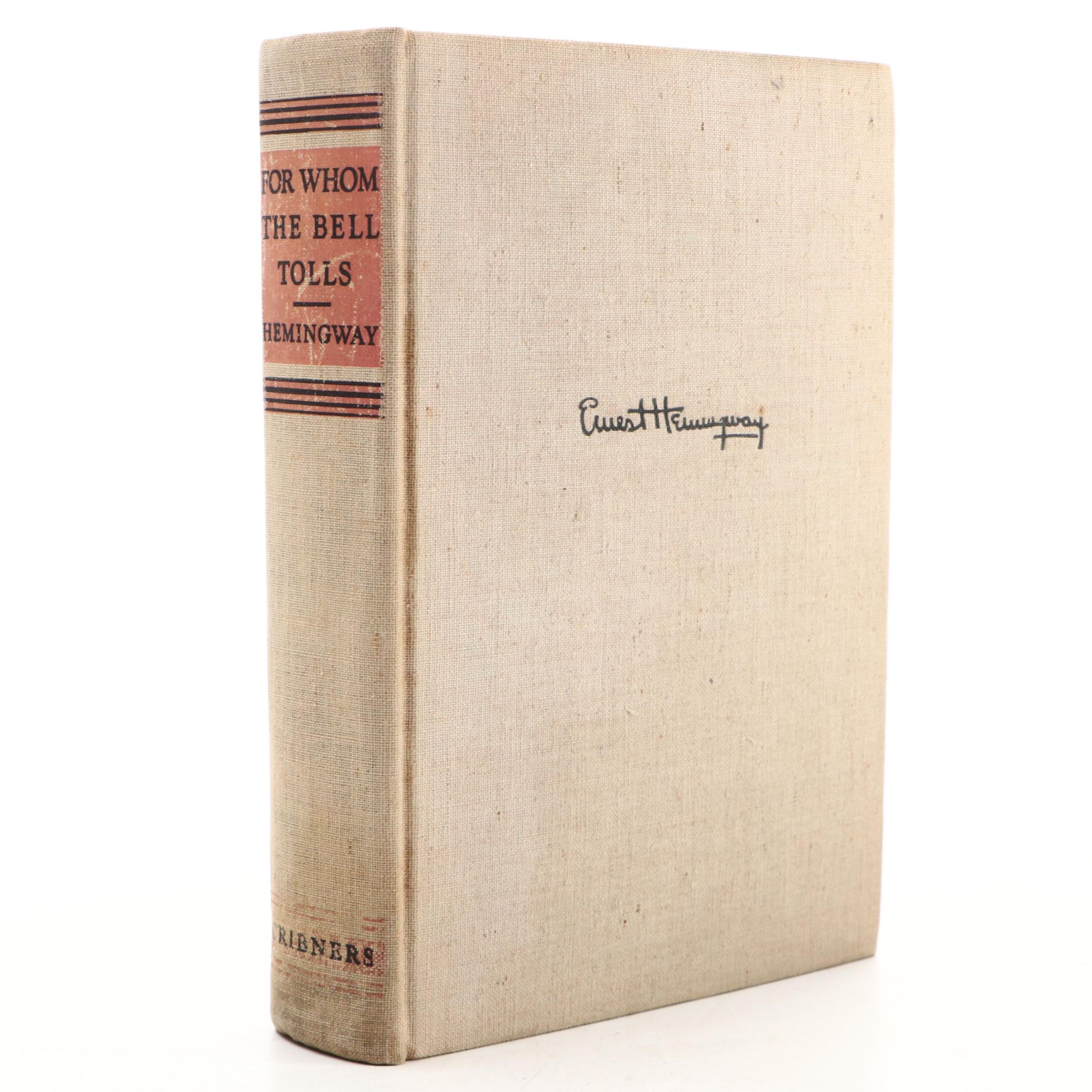 First Printing "For Whom the Bell Tolls" by Ernest Hemingway, 1940