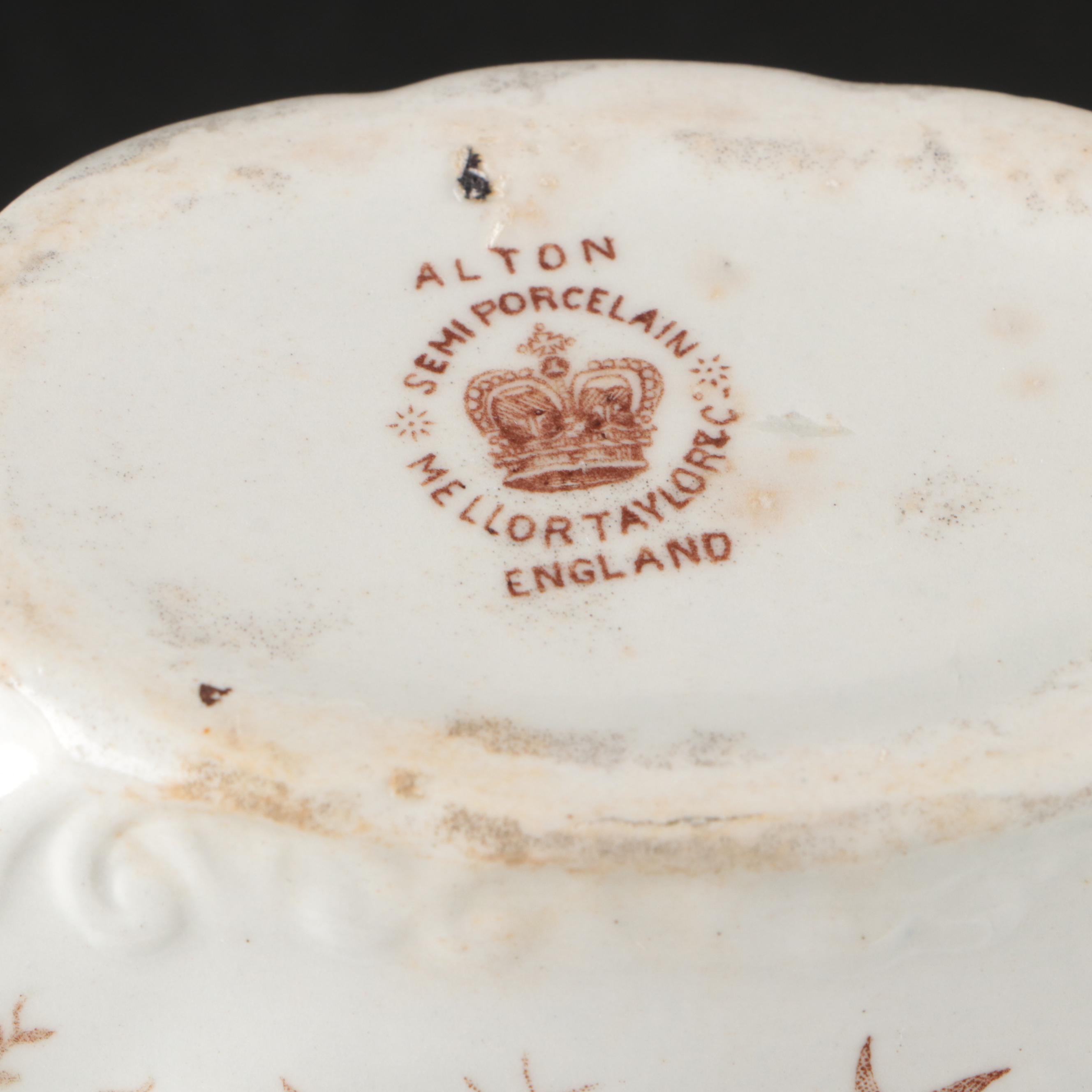 Royal Worcester Floral Ceramic Dinnerware with Other Gravy Boat