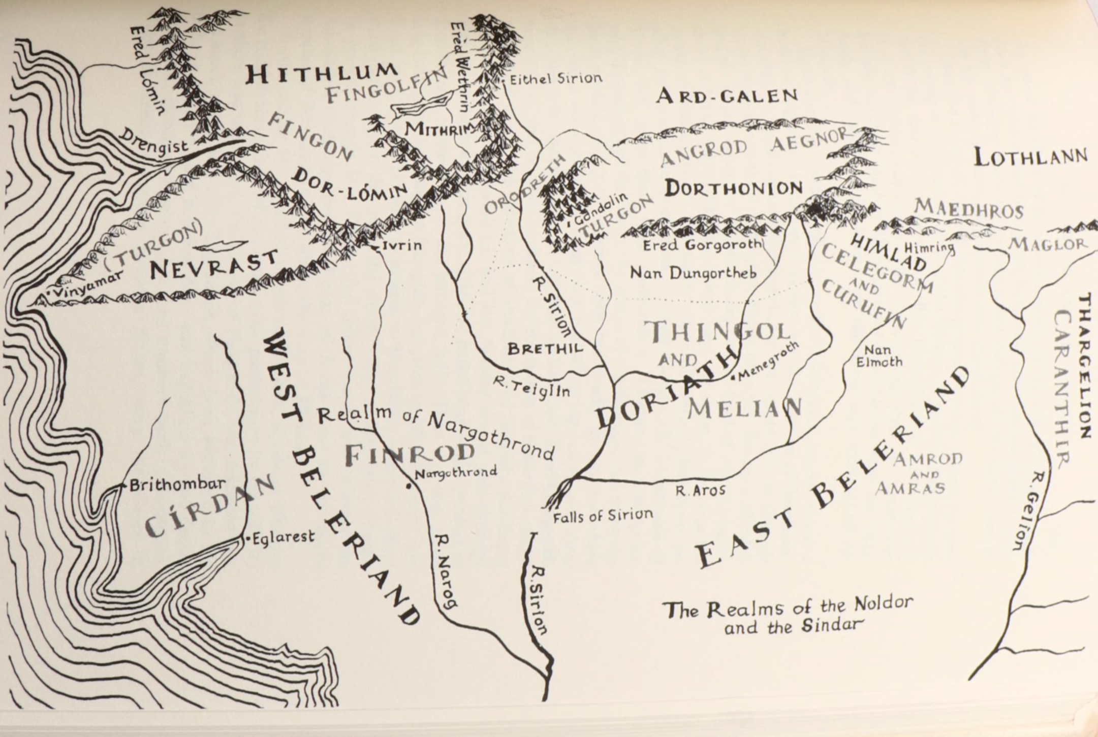 First American Edition "The Silmarillion" by J. R. R. Tolkien with Map, 1977
