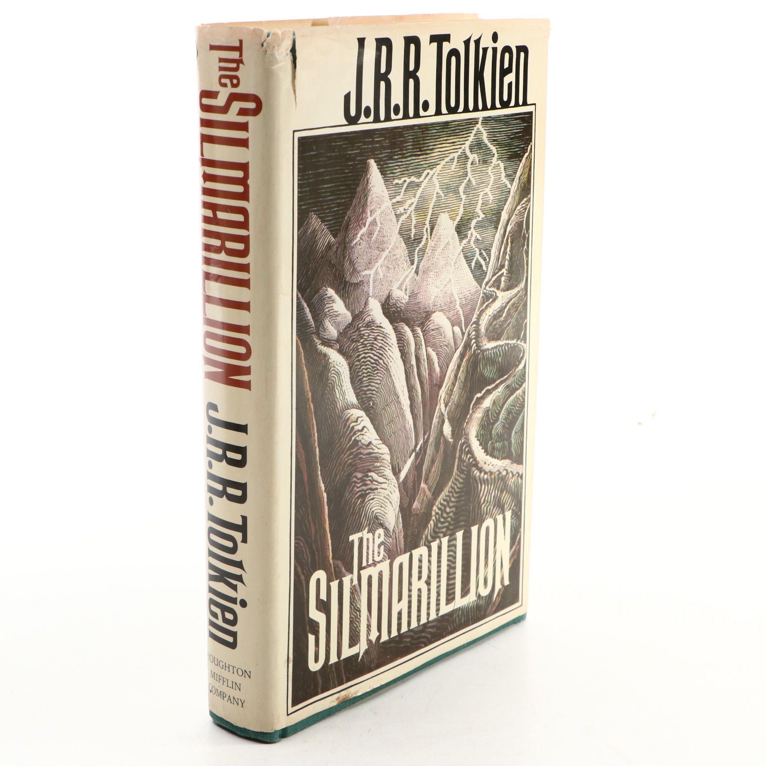 First American Edition "The Silmarillion" by J. R. R. Tolkien with Map, 1977