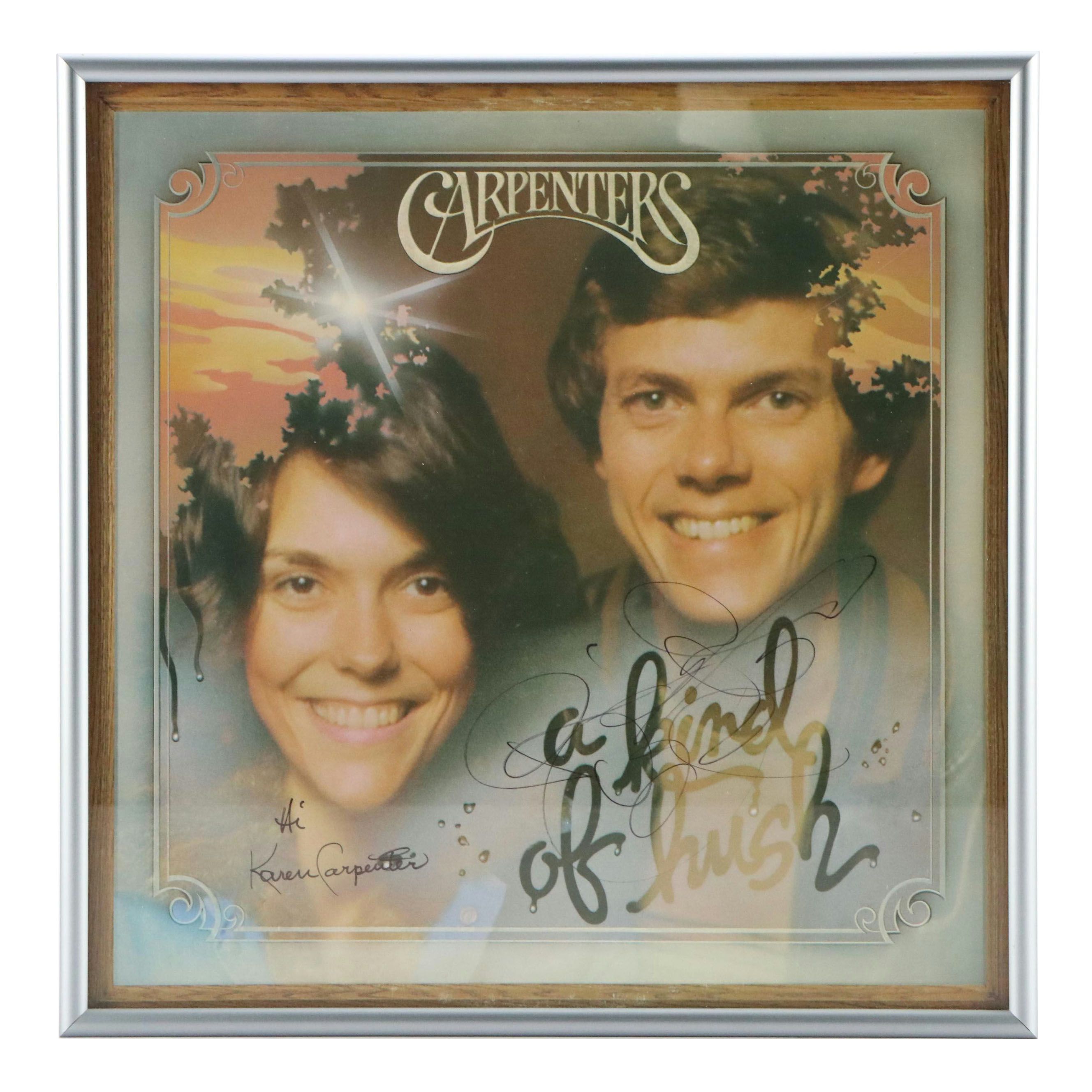 Karen and Richard Carpenter Signed "A Kind of Hush" Record Sleeve