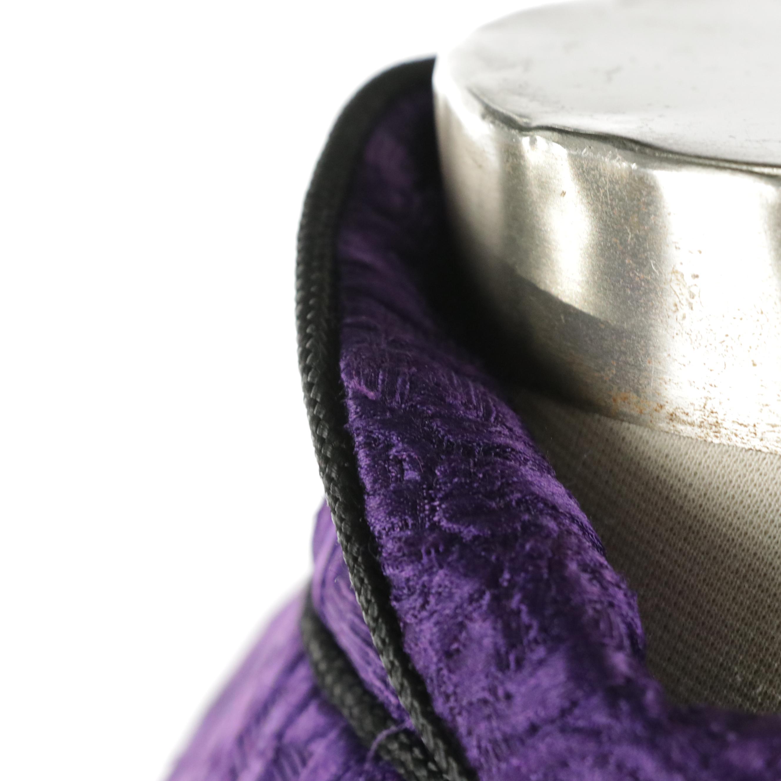 Yves Saint Laurent Rive Gauche Asian Inspired Purple Peplum Jacket, 1980s