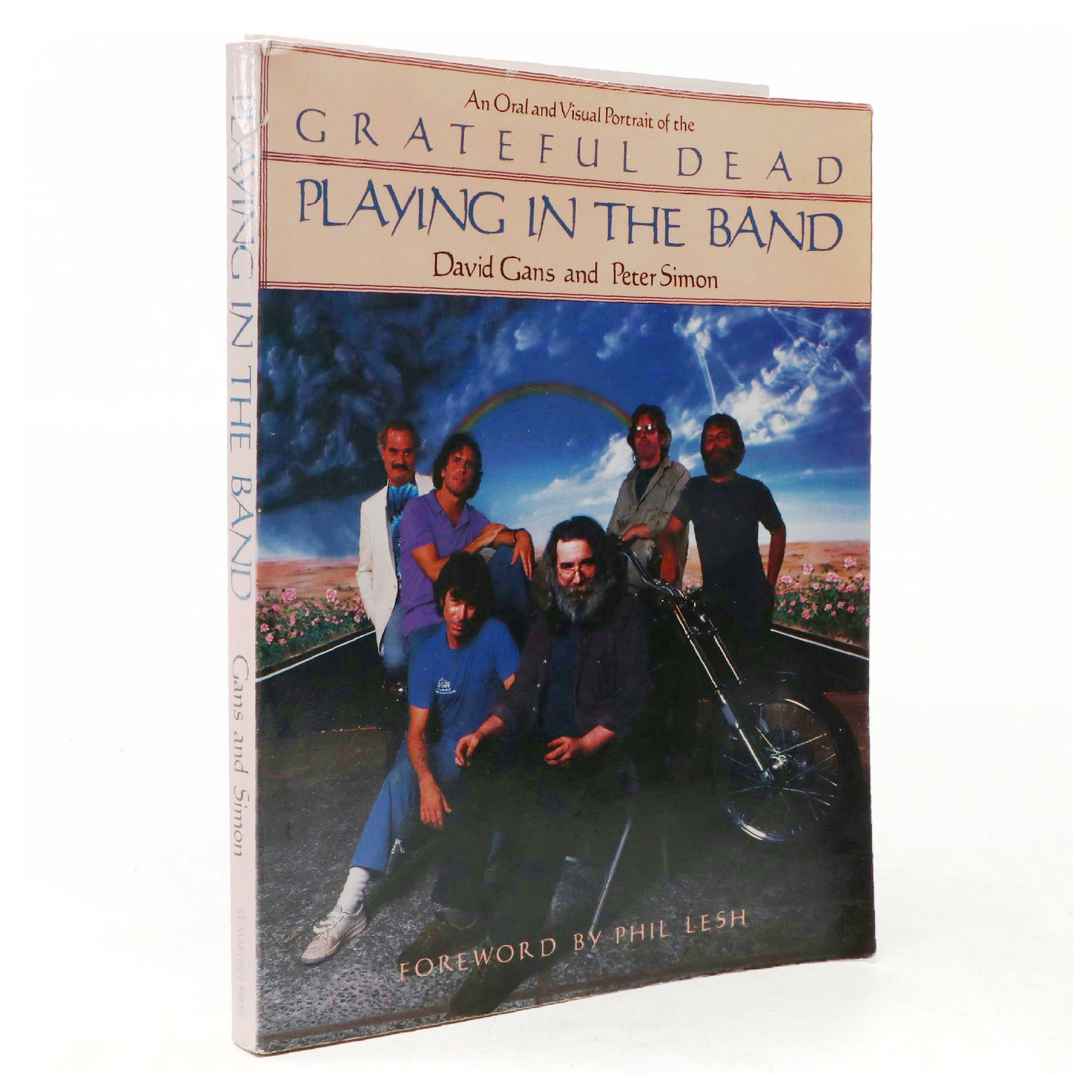 Jerry Garcia and Mickey Hart Signed First Edition "Playing in the Band," 1985