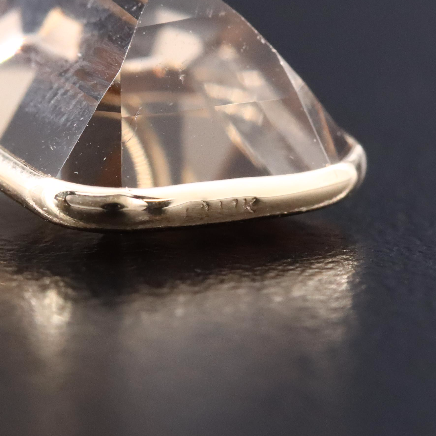 14K Smoky Quartz Earrings