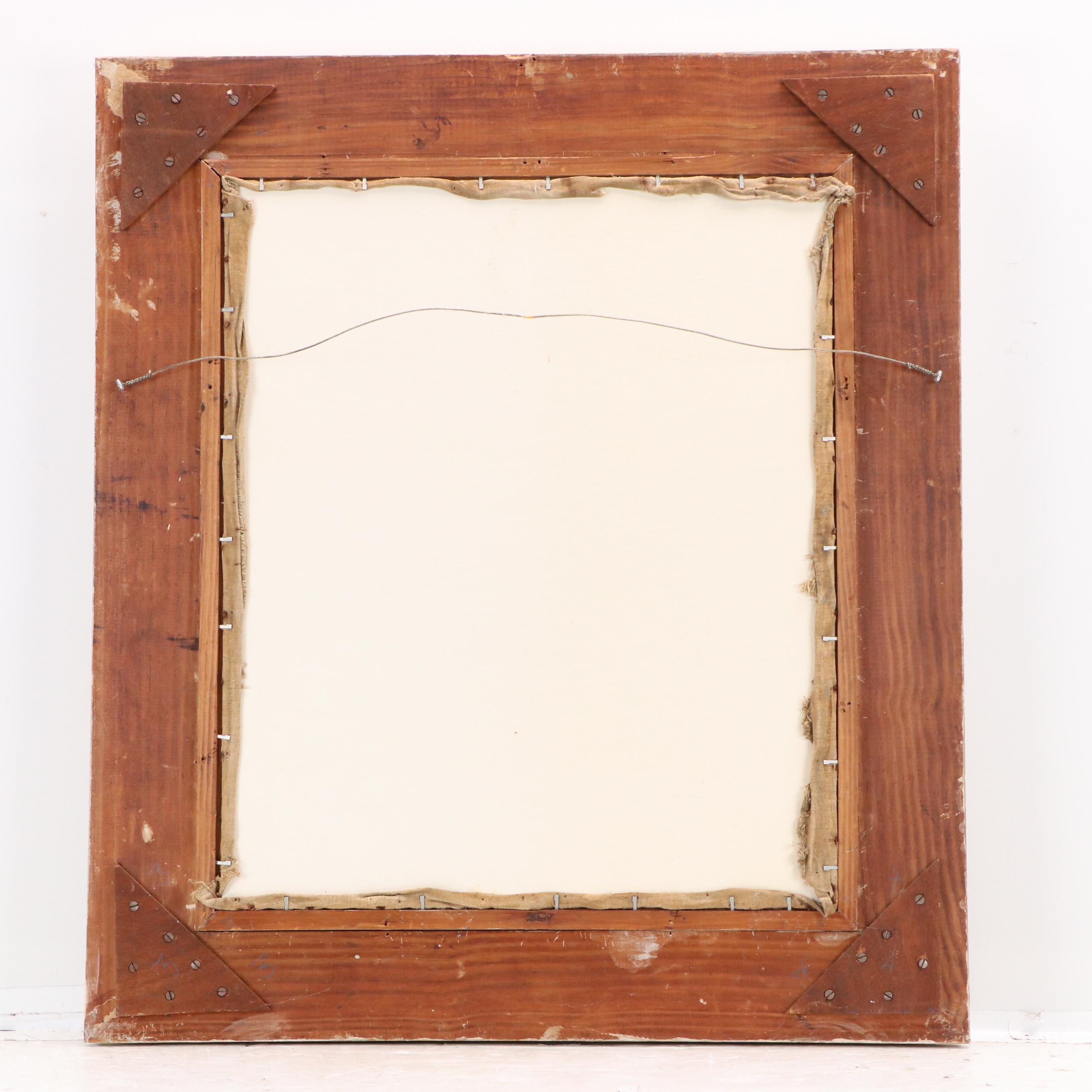 Robert Bouchet Floral Still Life Oil Painting, 1946