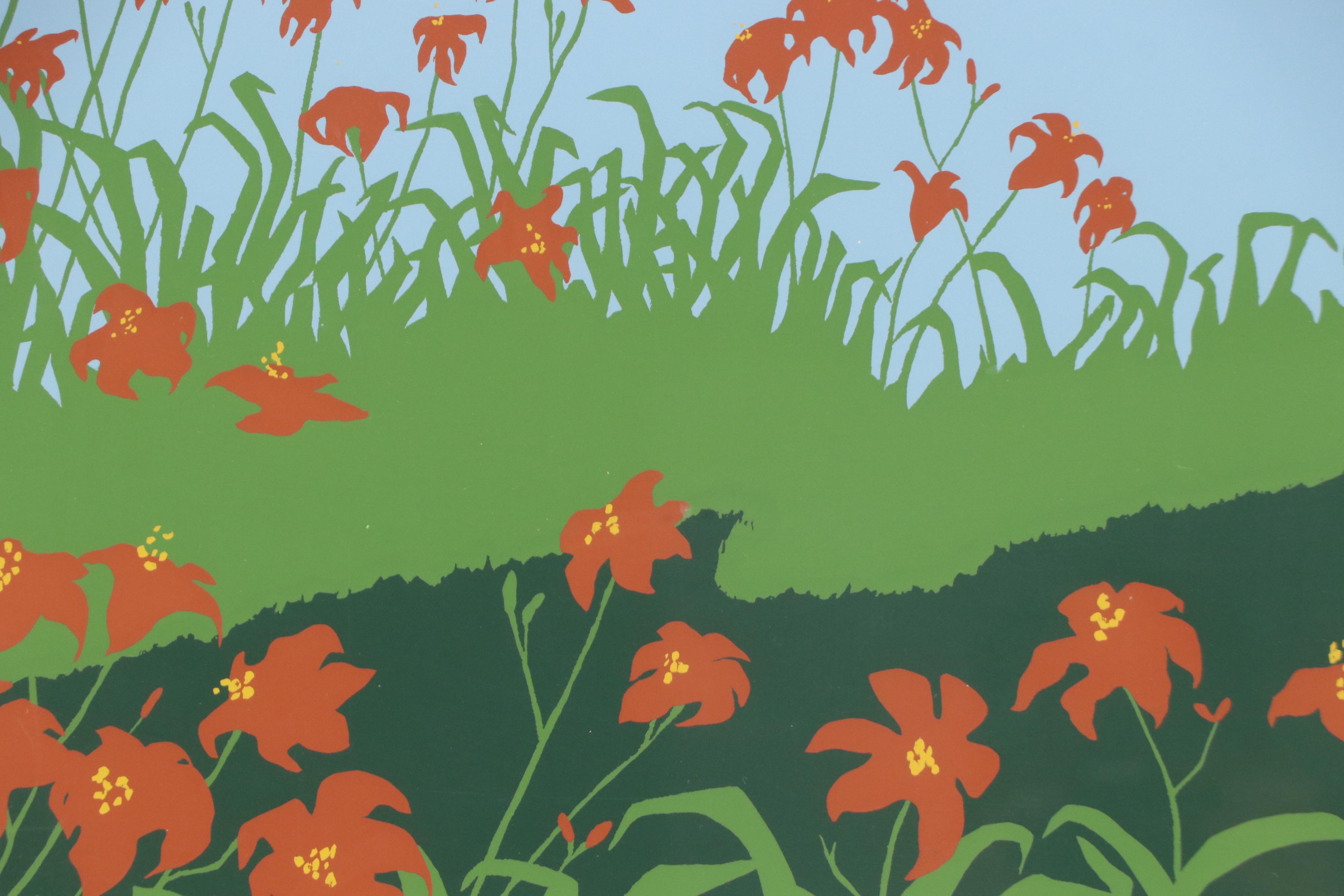 Lorna Massie Serigraph "Harbor Lilies," Late 20th Century