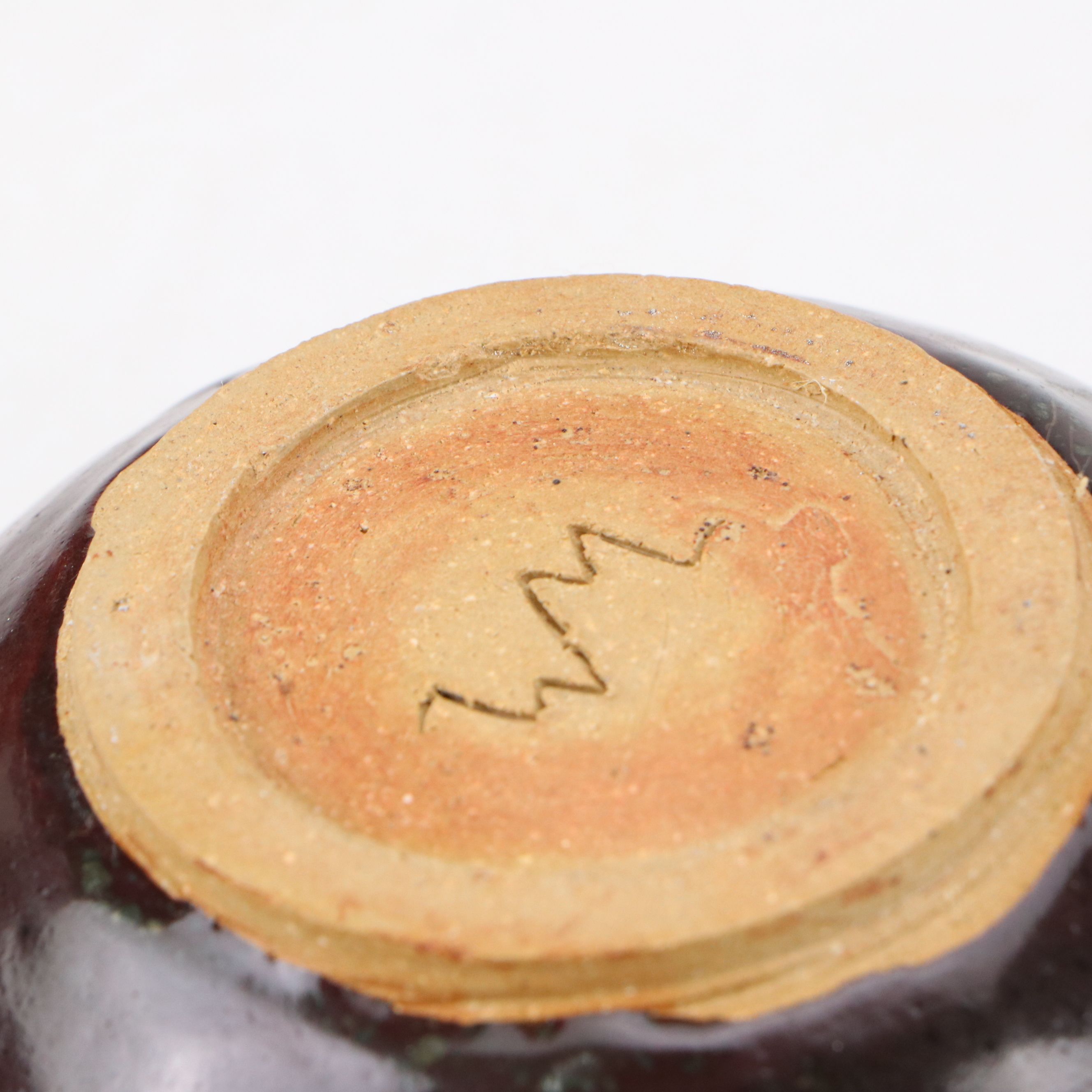 Hadley Pottery Blue and White Creamer and Sugar Vessels with Handmade Bowl