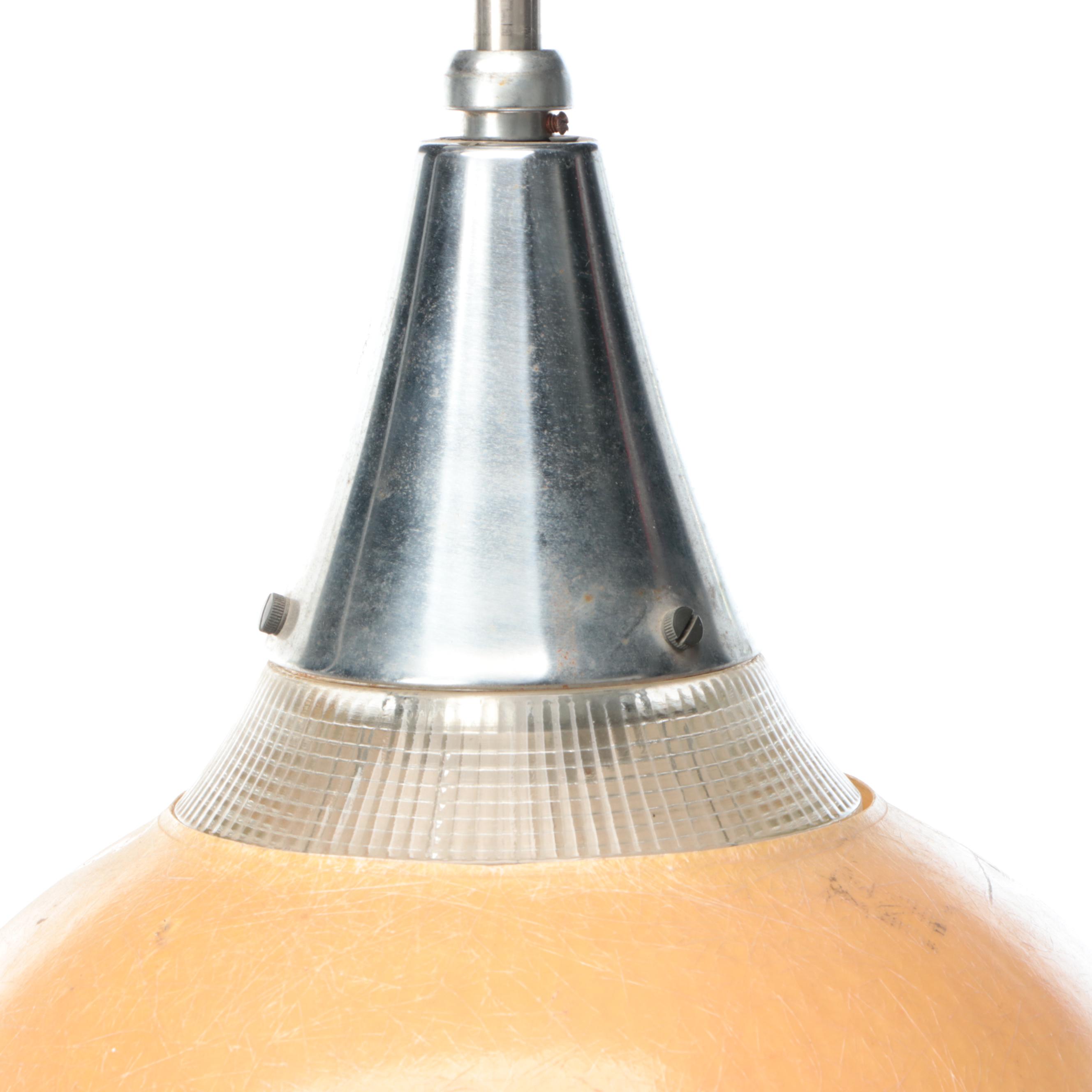 Mid Century Modern Glass Pendant Lamp