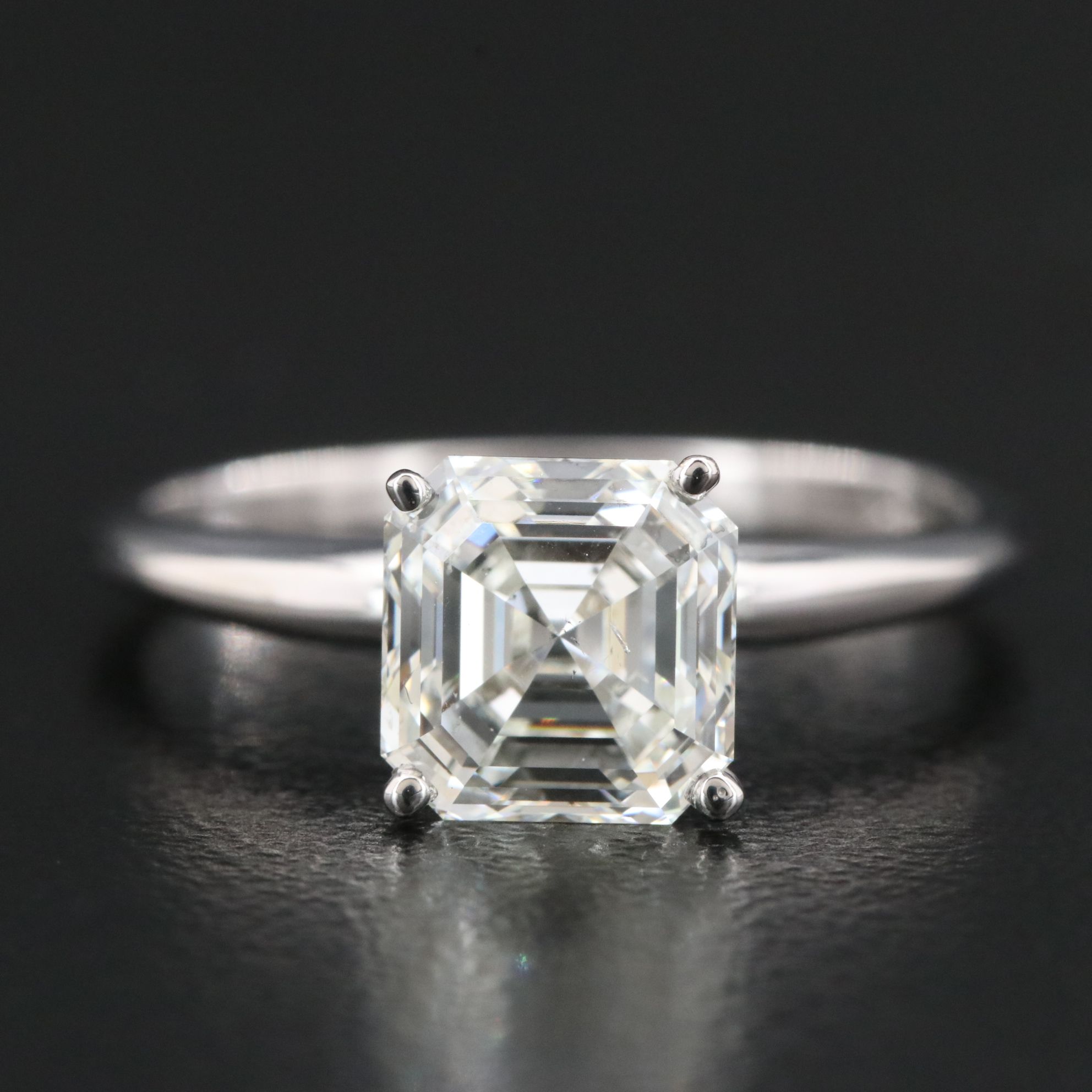 14K 2.01 CT Diamond Solitaire Ring with GIA eReport