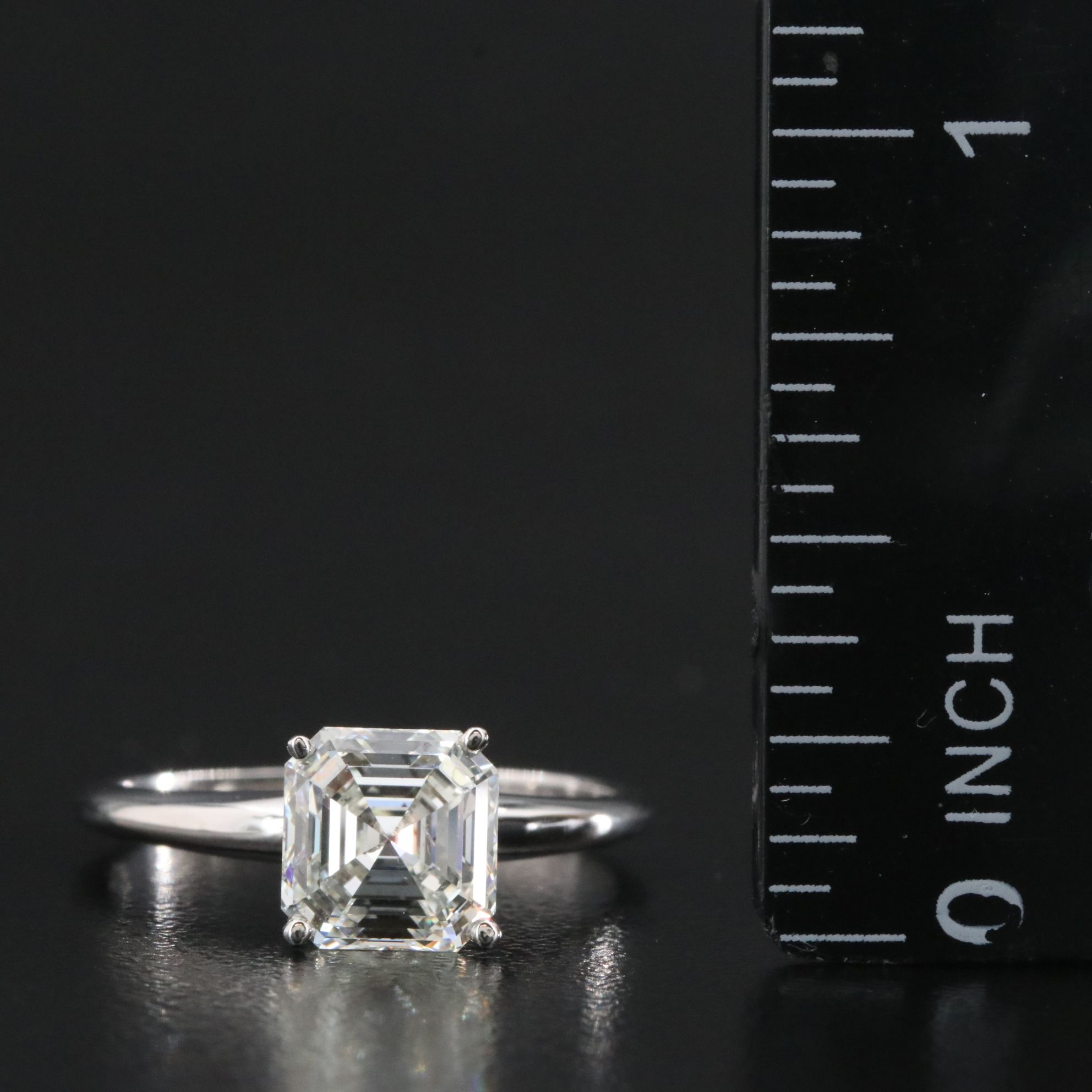 14K 2.01 CT Diamond Solitaire Ring with GIA eReport