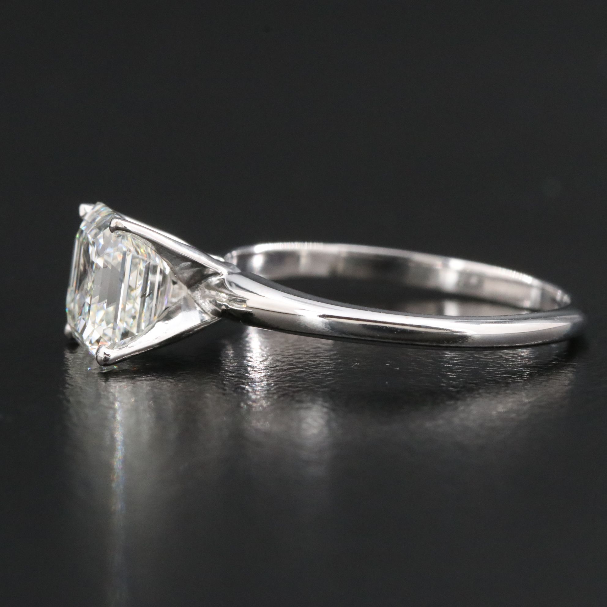 14K 2.01 CT Diamond Solitaire Ring with GIA eReport