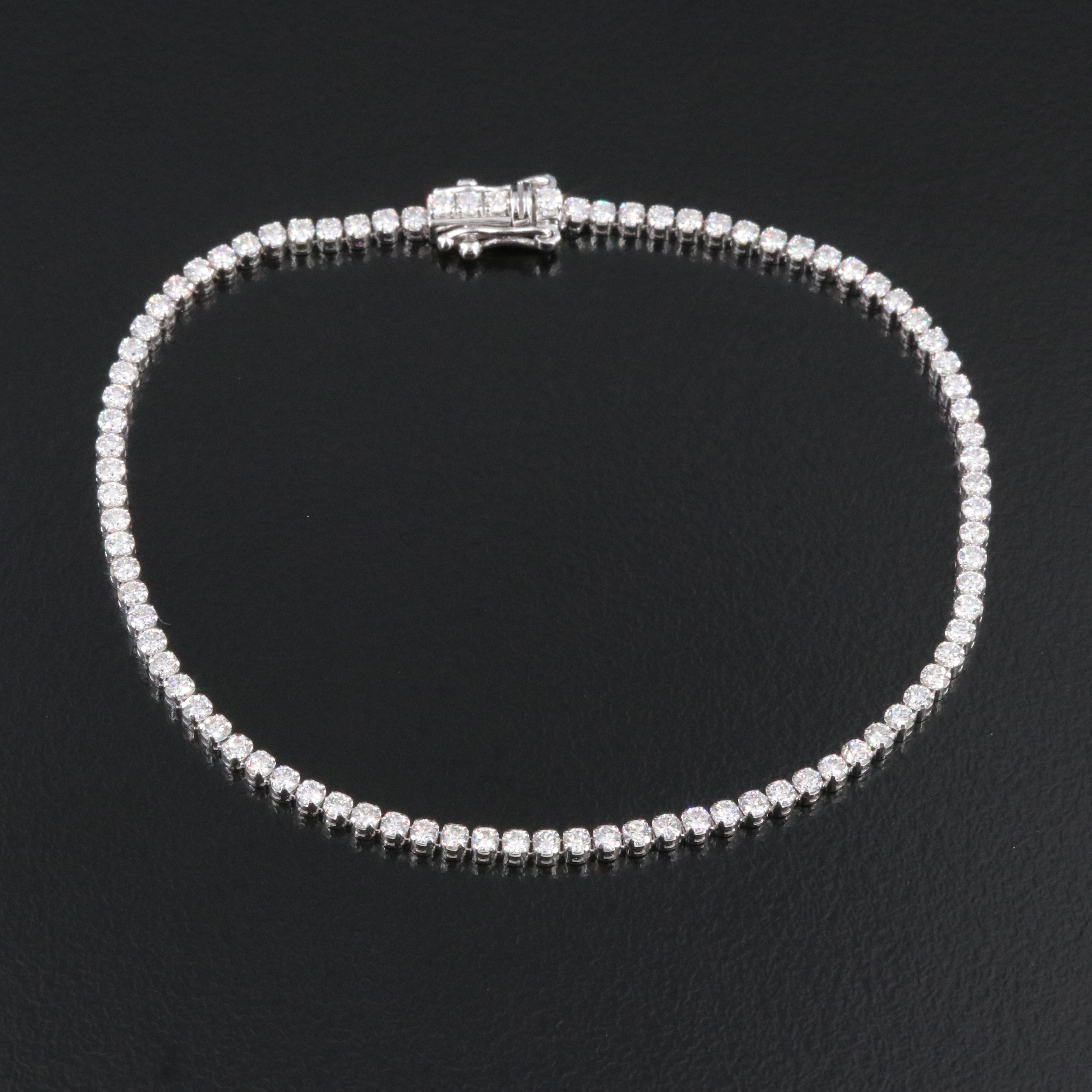 14K 2.00 CTW Lab Grown Diamond Line Bracelet