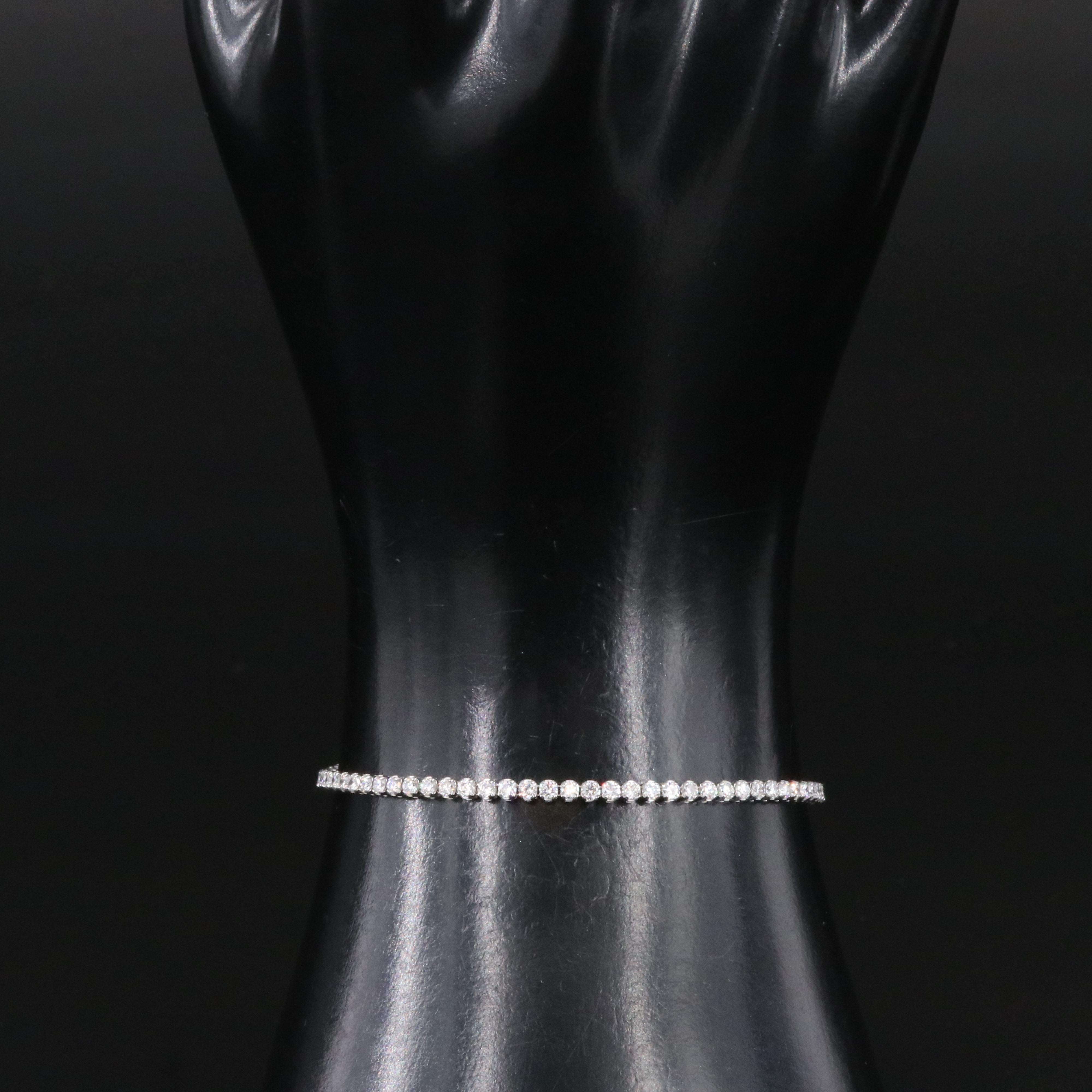 14K 2.00 CTW Lab Grown Diamond Line Bracelet