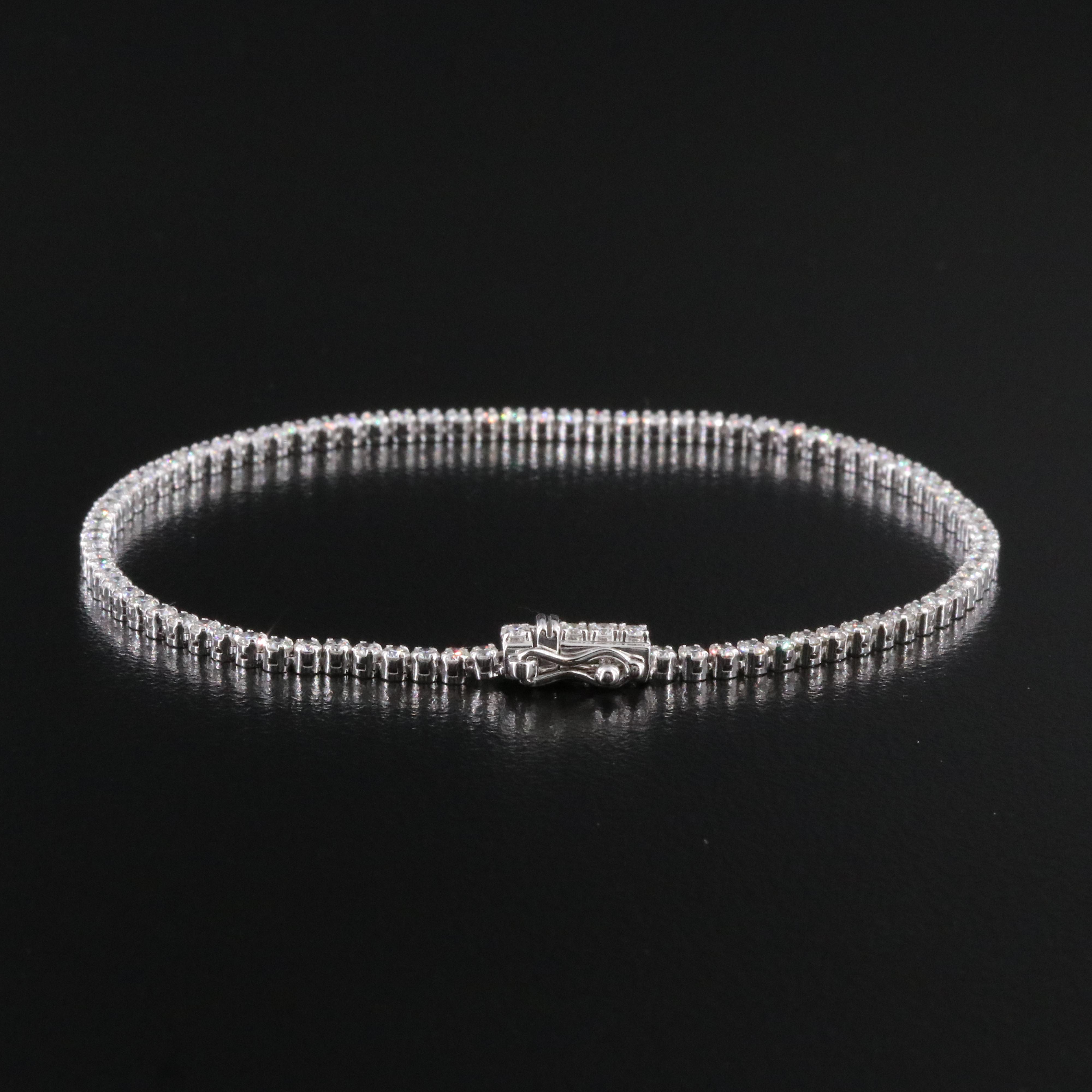 14K 2.00 CTW Lab Grown Diamond Line Bracelet