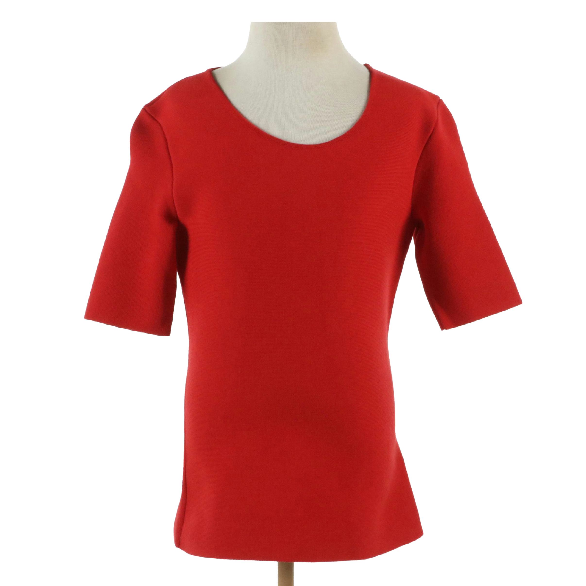 Alexander Wang Red Vermillion Cut-Out Pullover Top with Tag