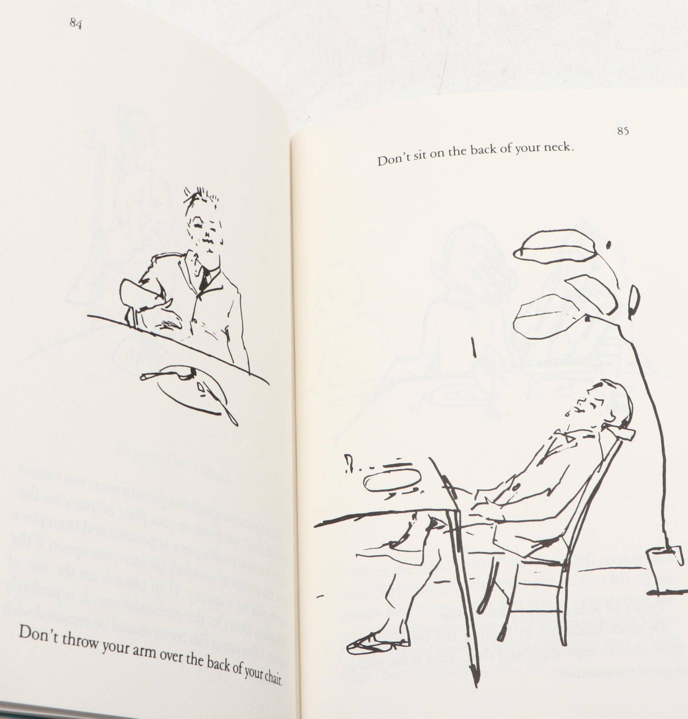Illustrated "Tiffany's Table Manners for Teenagers" by Walter Hoving, 1989