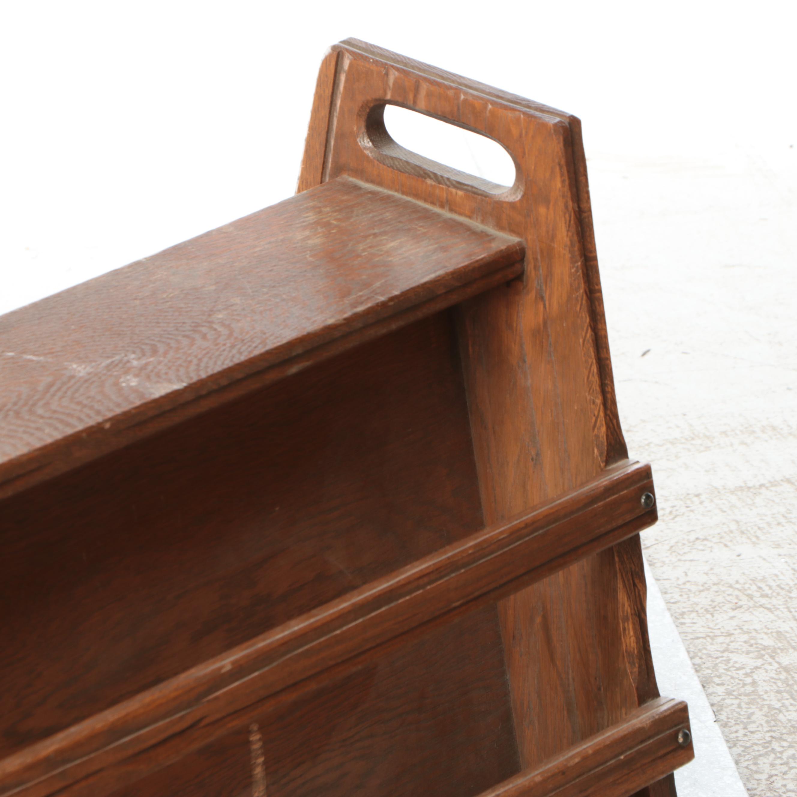 Handled Wood Magazine Racks
