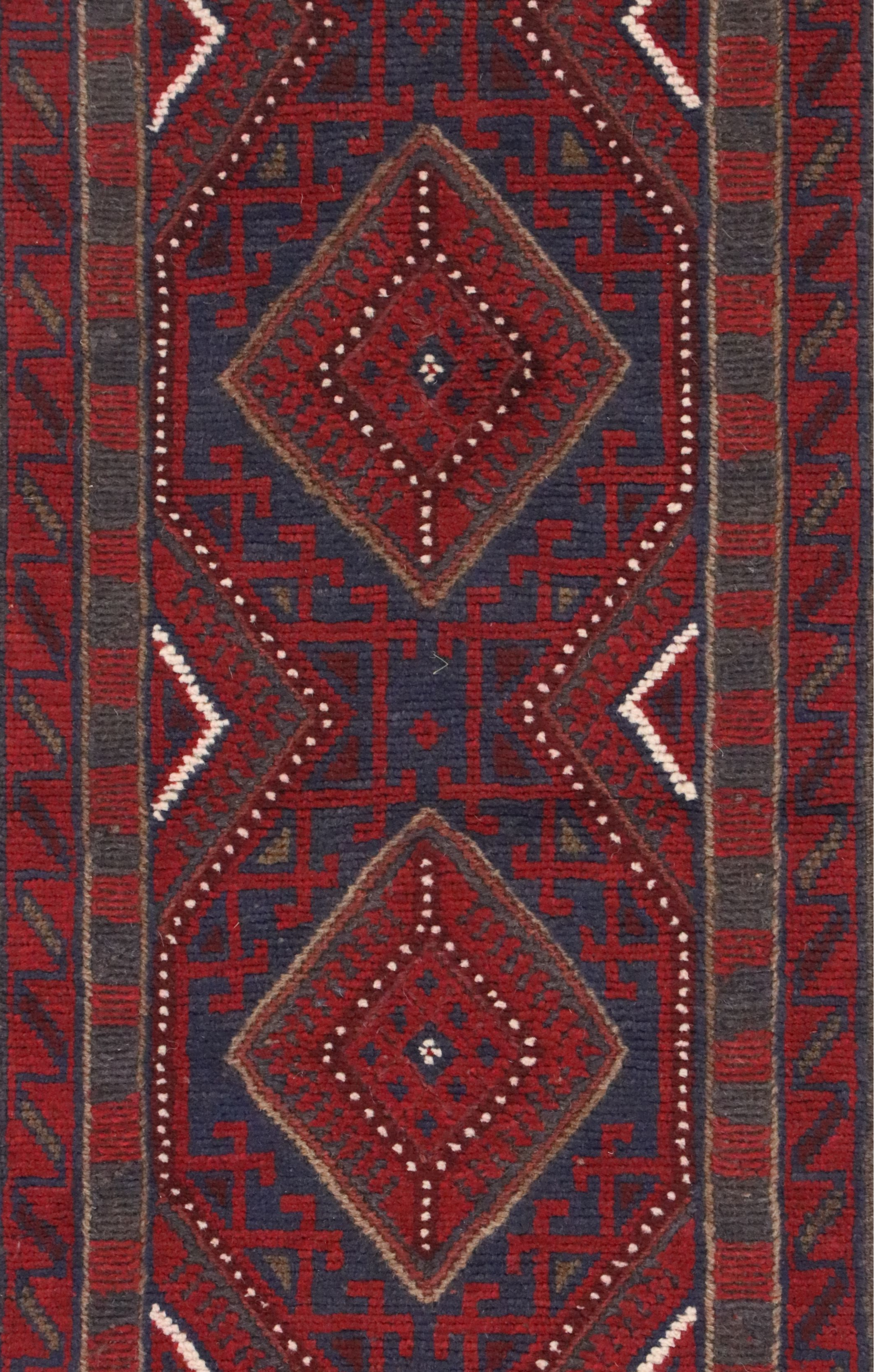 2'1 x 7'7 Handwoven Afghan Mashwani Carpet Runner