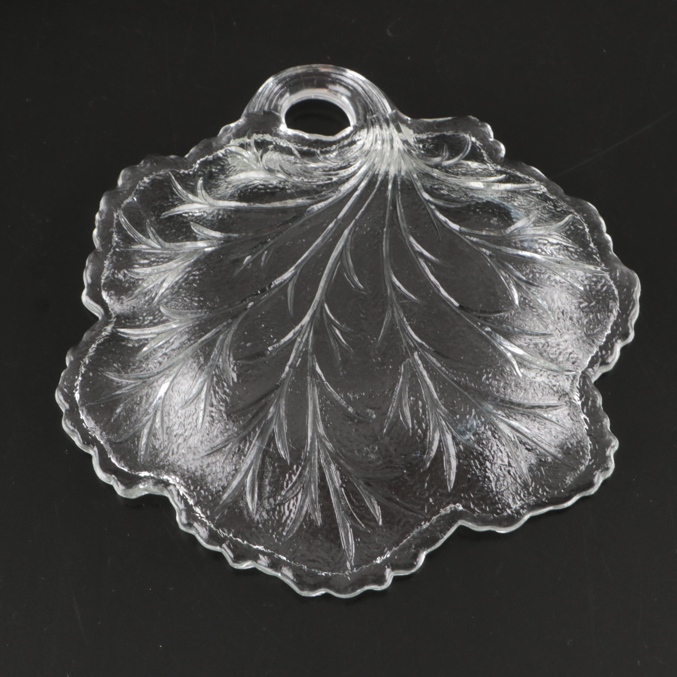 Indiana Glass "Pebble Leaf" Glass Dinnerware