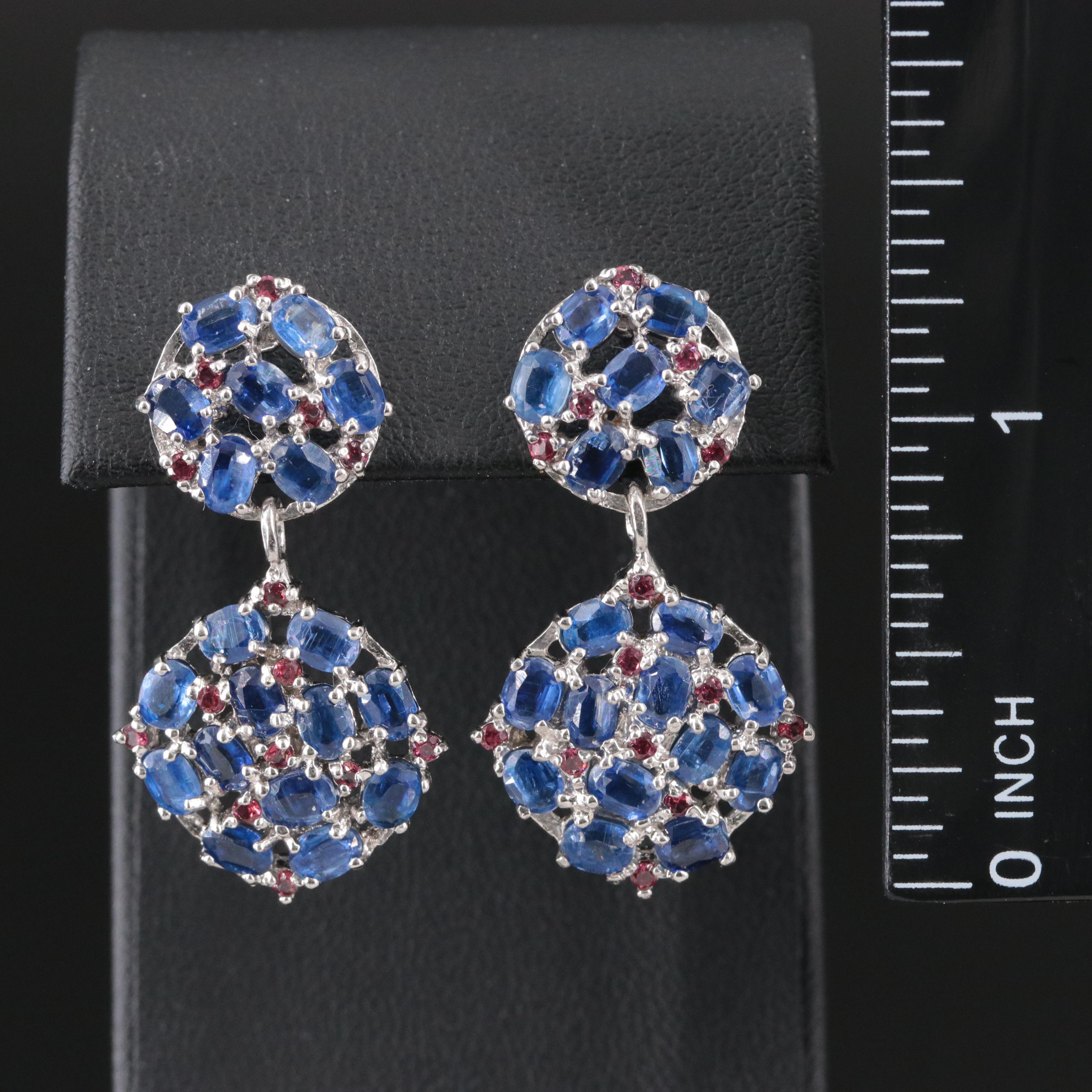 Sterling Kyanite Earrings