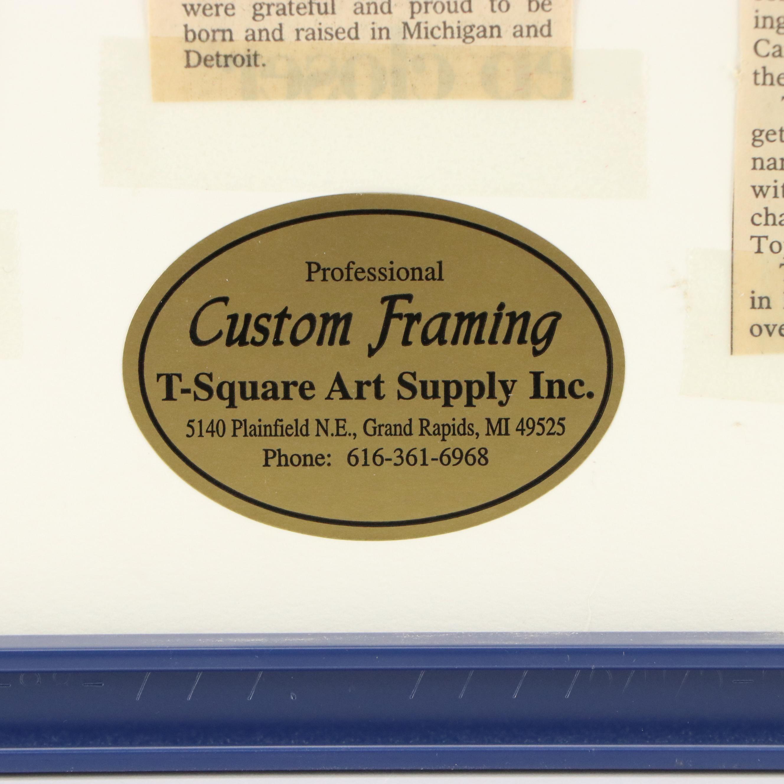 Four Tops Signed "Yesterday's Dreams" Record Sleeve