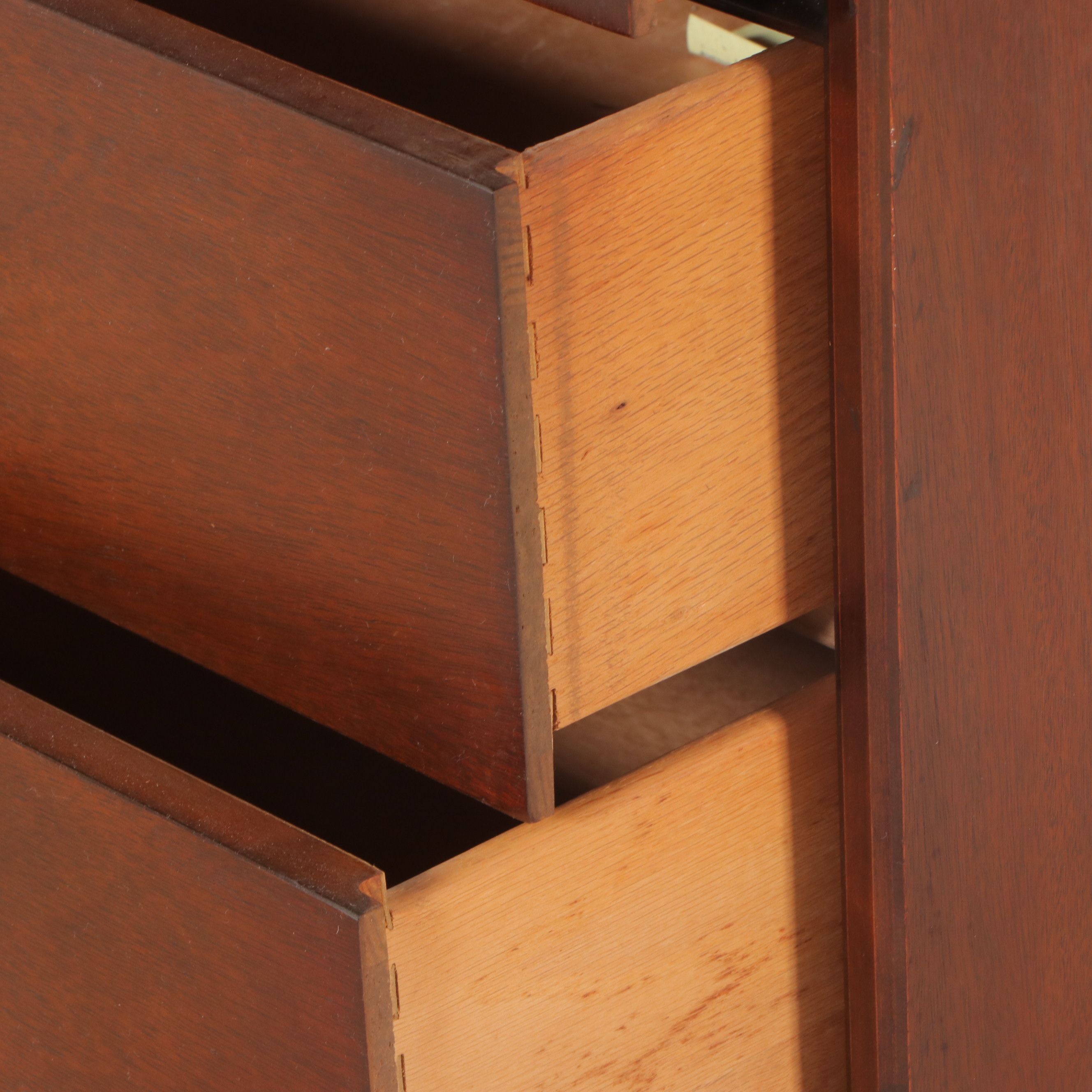Bassett Furniture Mid Century Modern Walnut Dresser with Mirror, Mid-20th C.