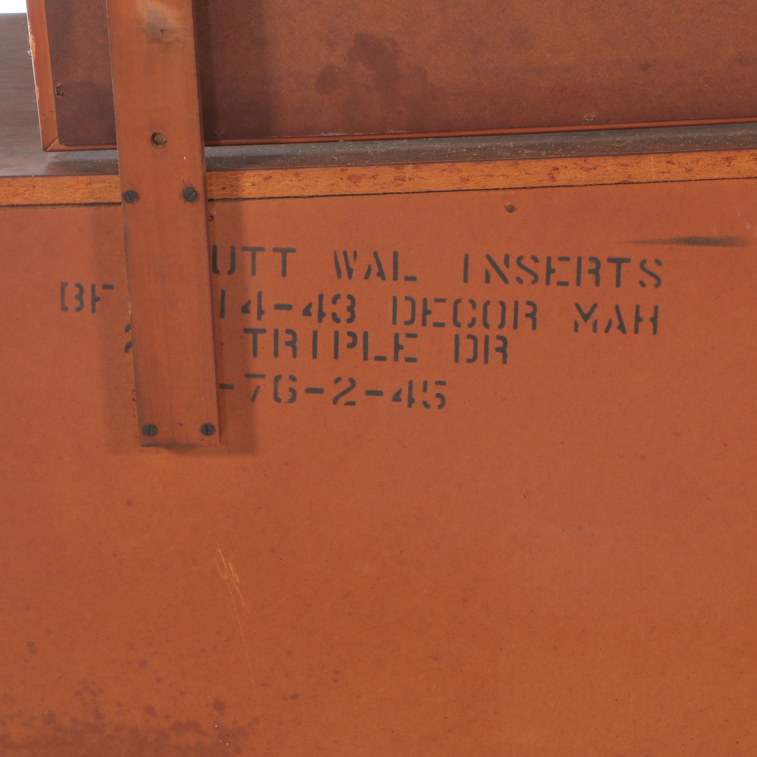 Bassett Furniture Mid Century Modern Walnut Dresser with Mirror, Mid-20th C.