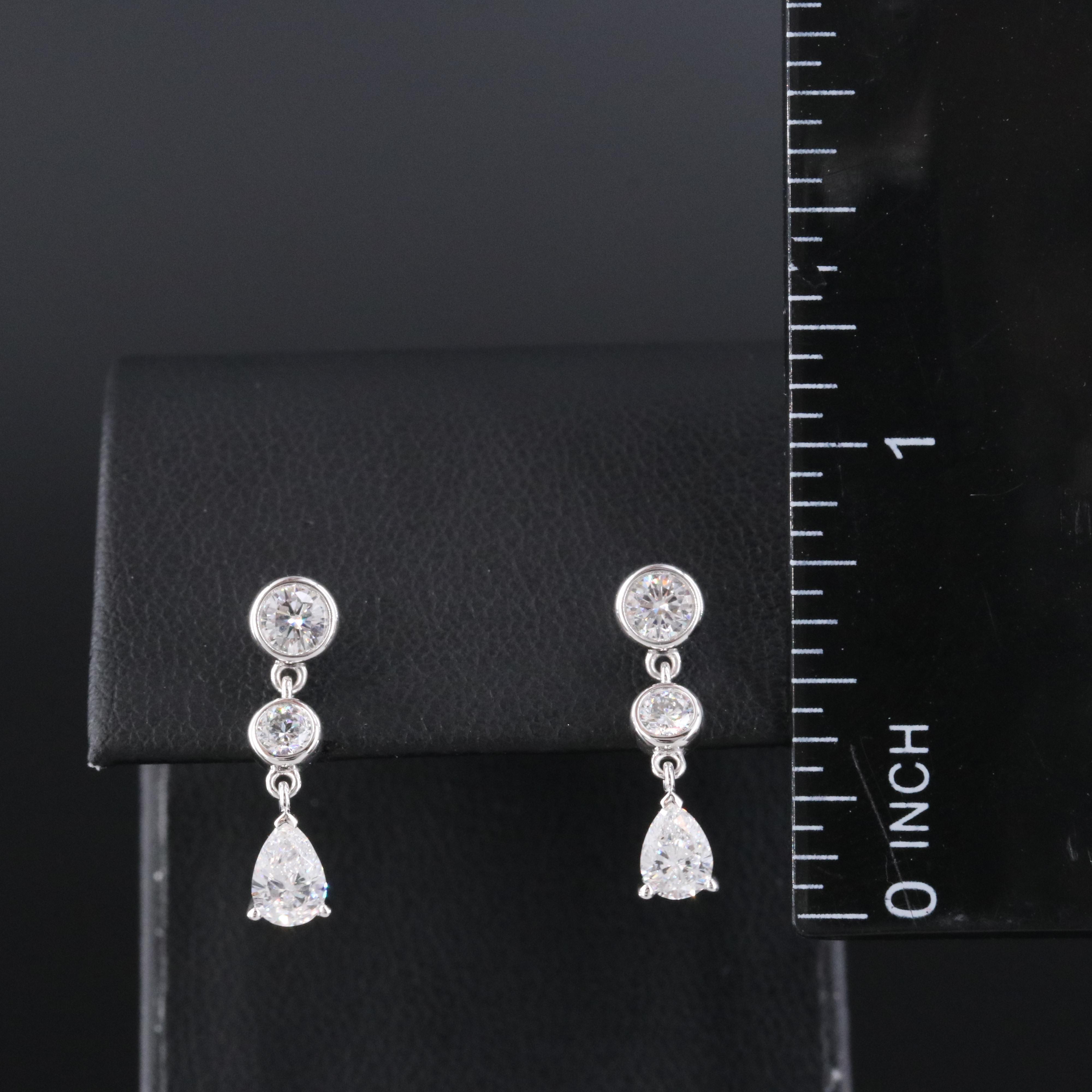 14K 1.25 CTW Lab Grown Diamond Earrings