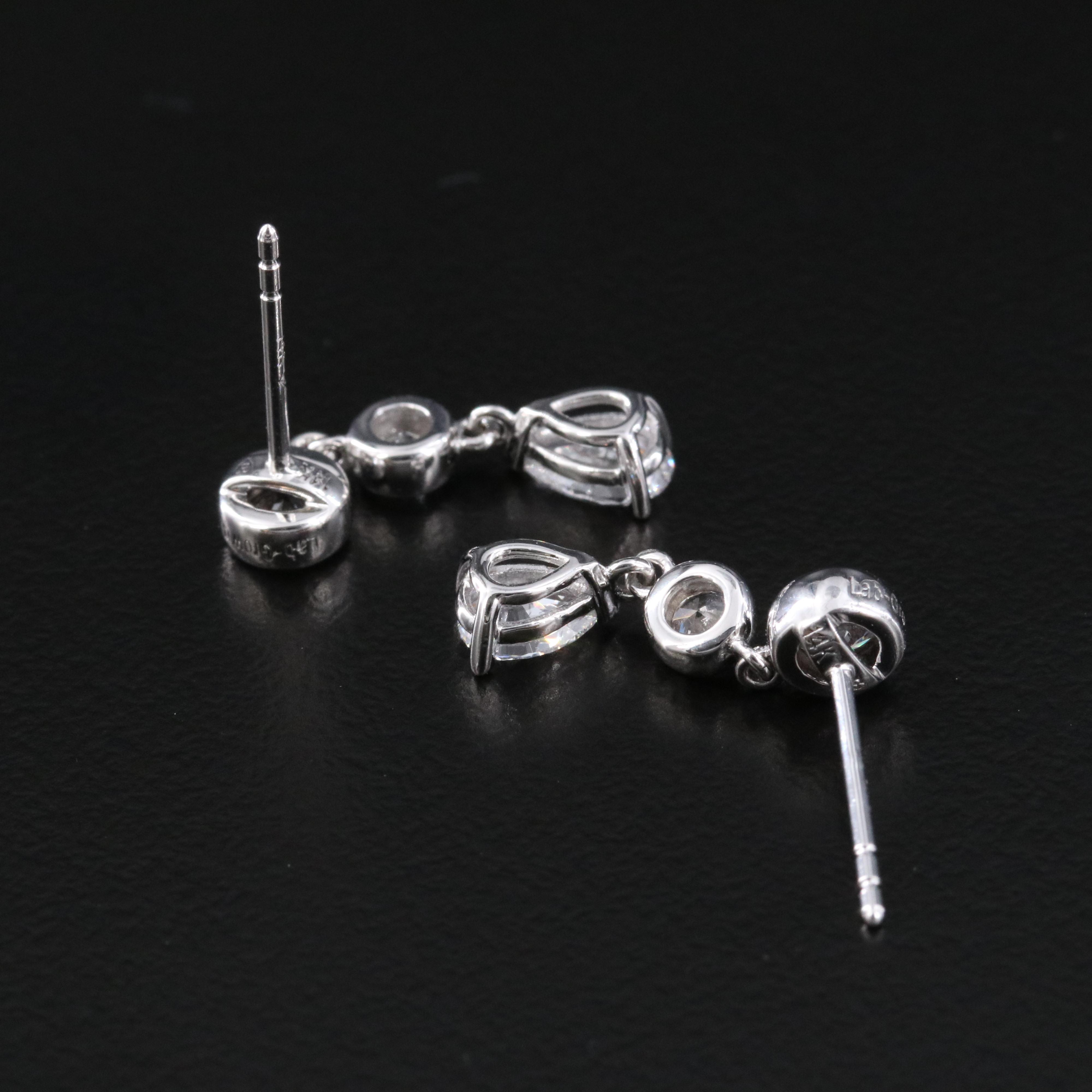 14K 1.25 CTW Lab Grown Diamond Earrings