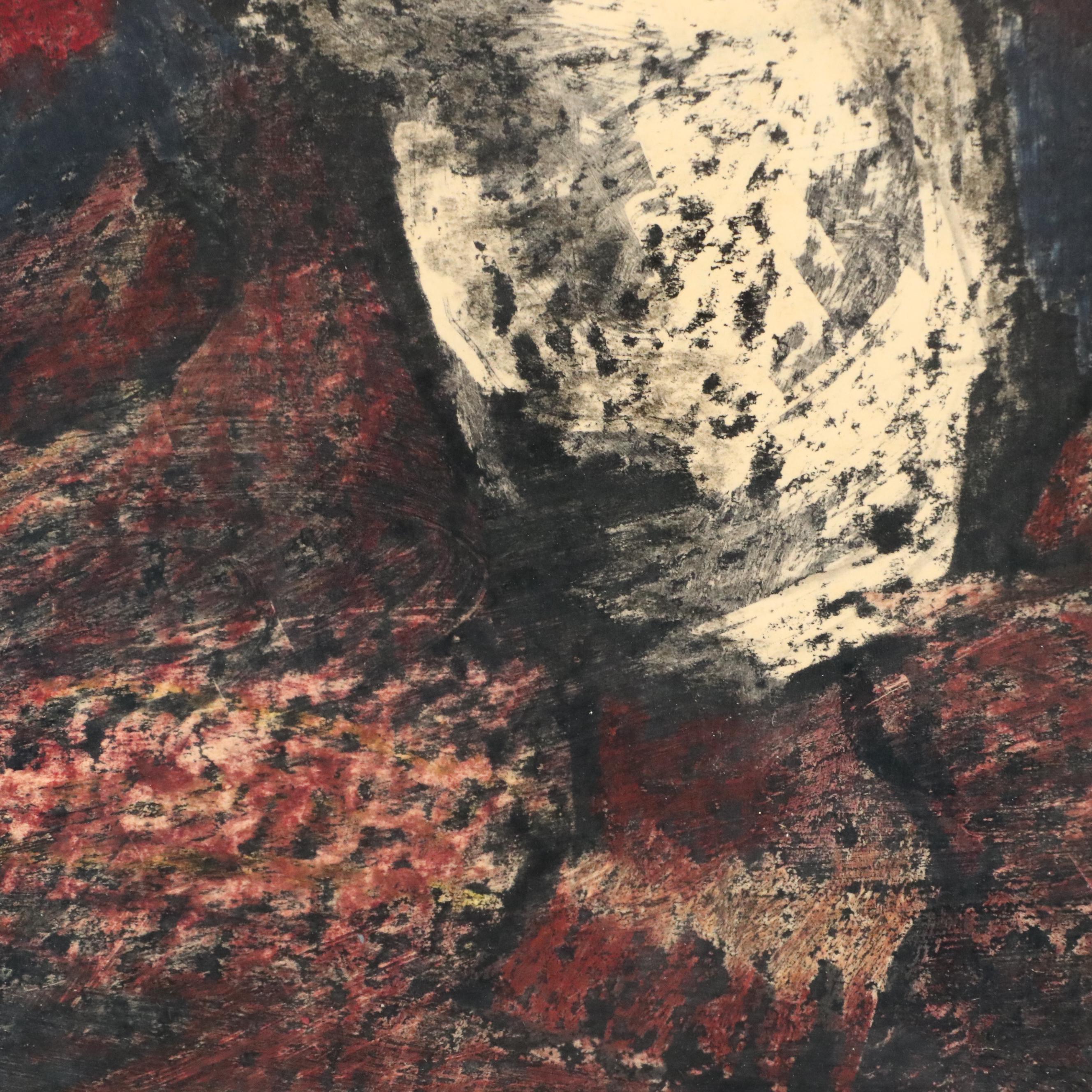 Gilberto Almeida Ecuadorian Drawing of Musician