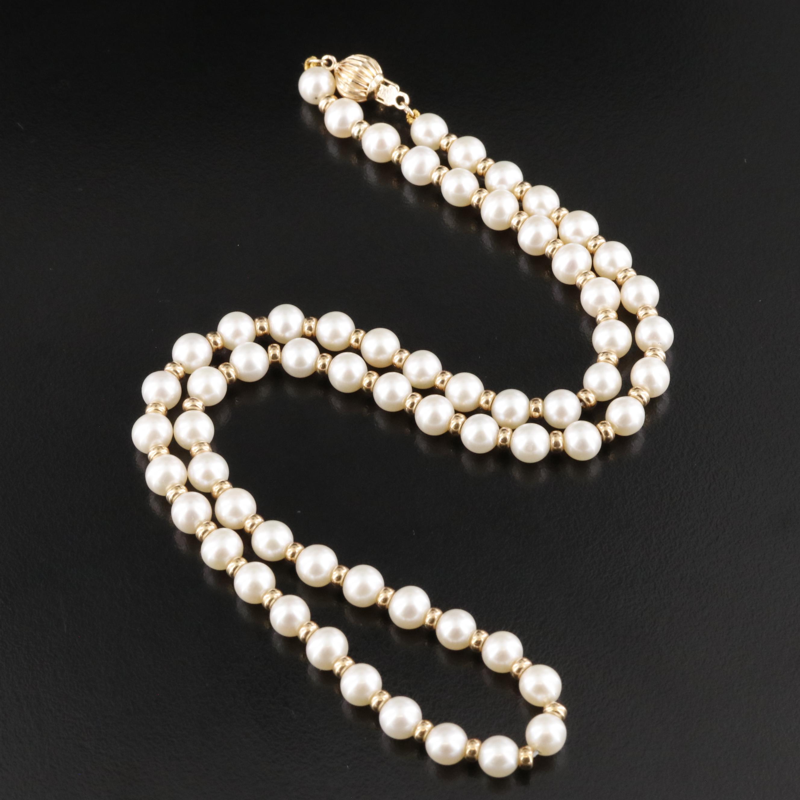 14K Pearl Necklace