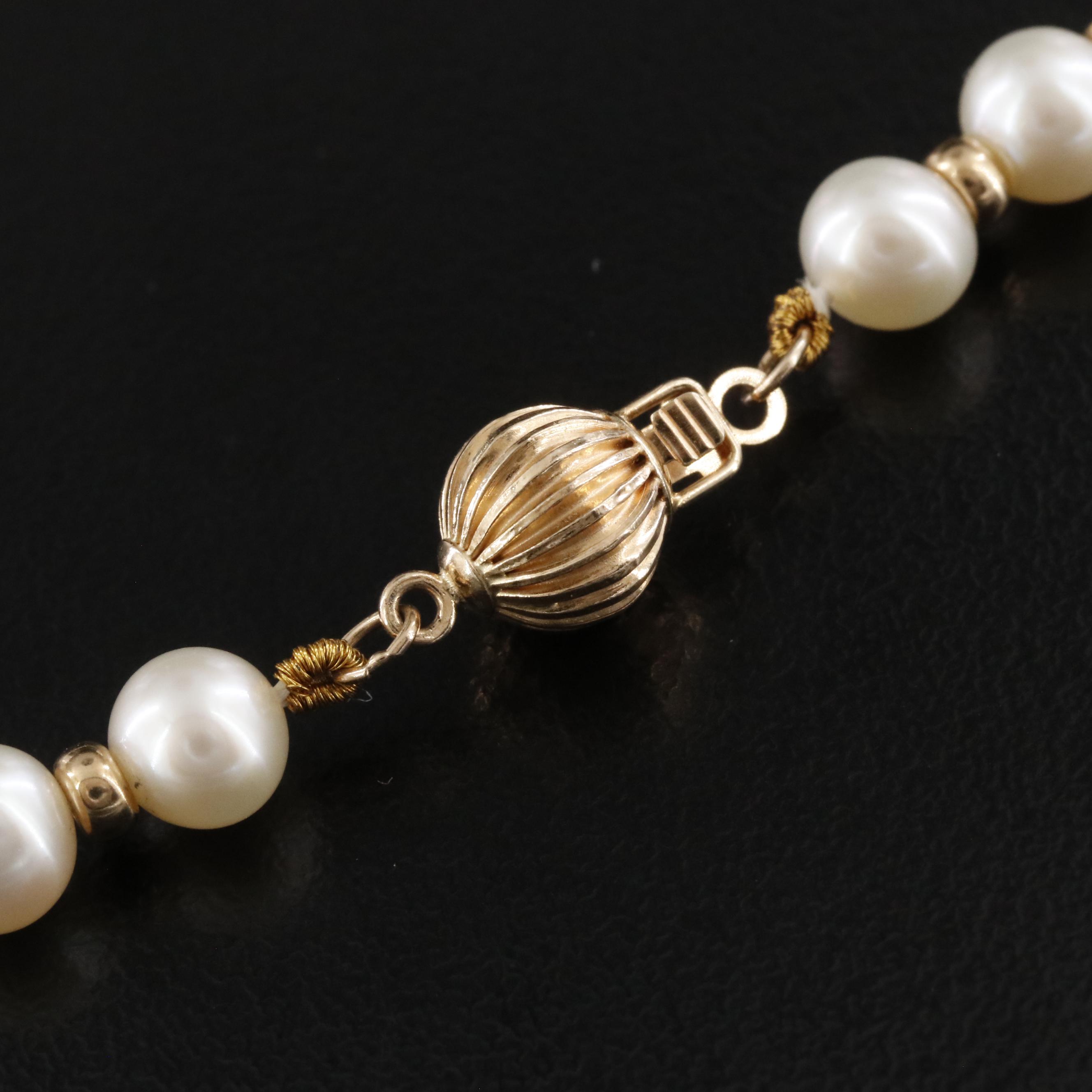 14K Pearl Necklace