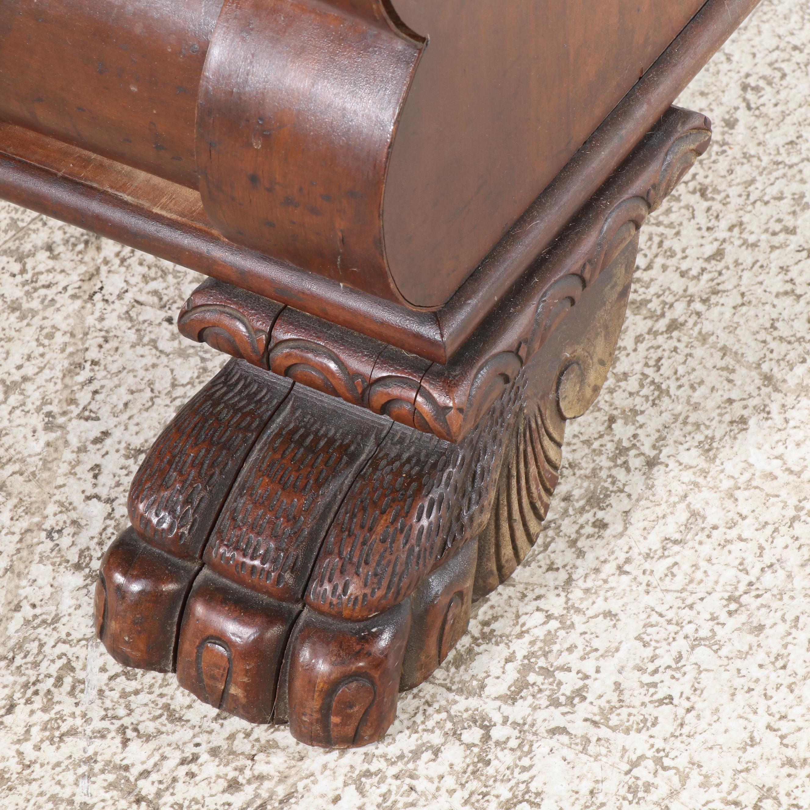 American Empire Style Mahogany Dresser, 19th Century