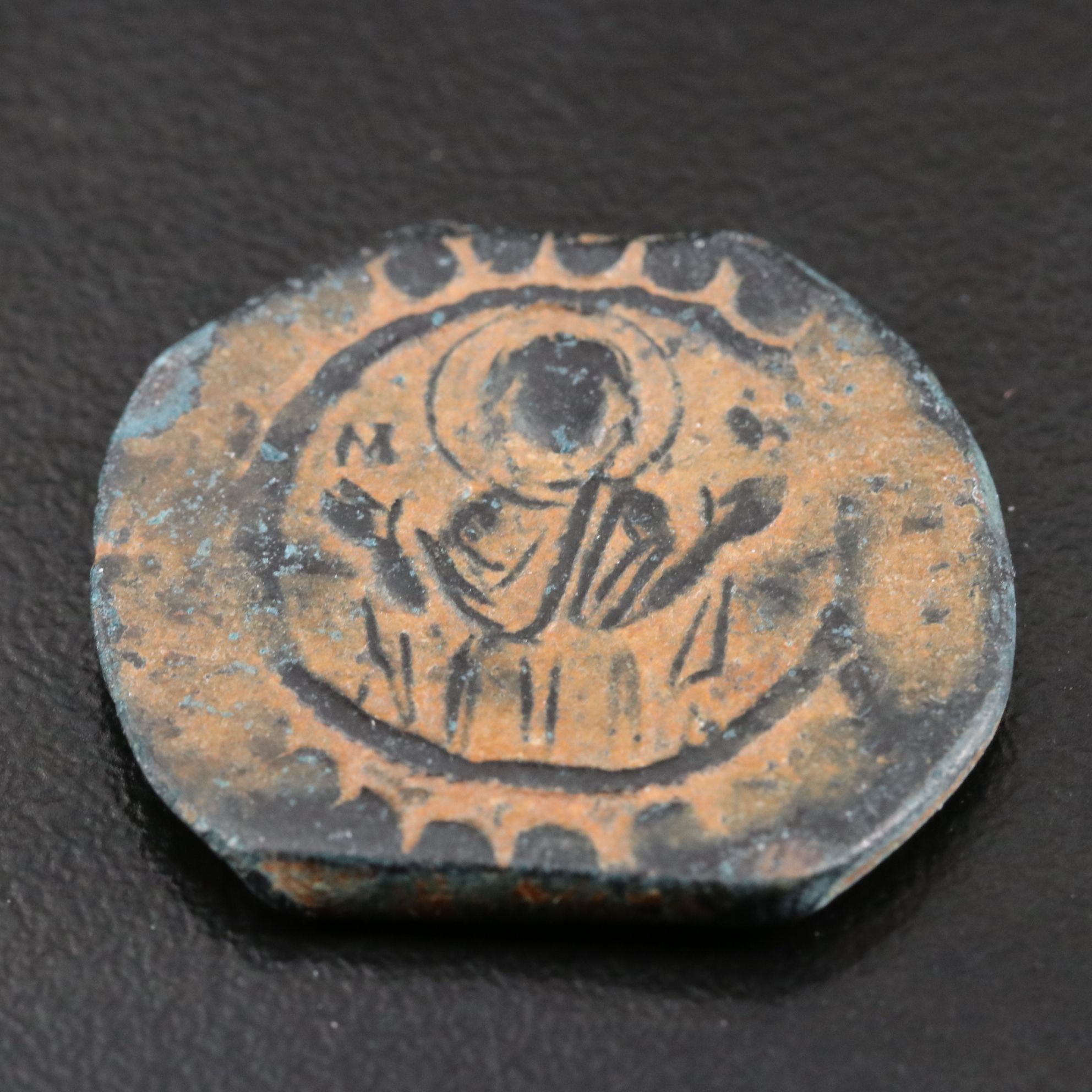 Ancient Byzantine "Anonymous" Follis, Class K, Alexius I, ca. 1100 A.D.