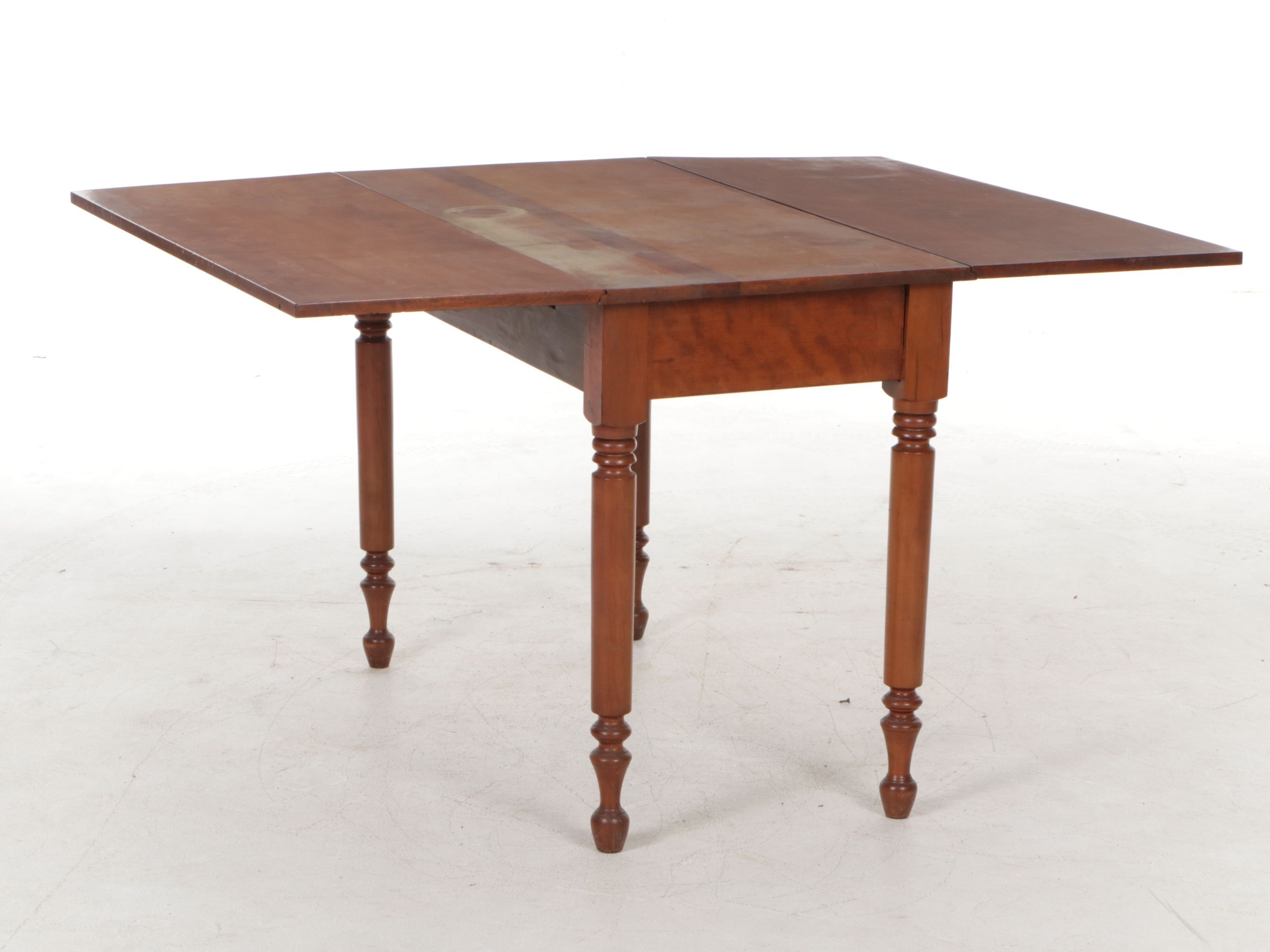 Sheraton Style Cherry Drop Leaf Dining Table