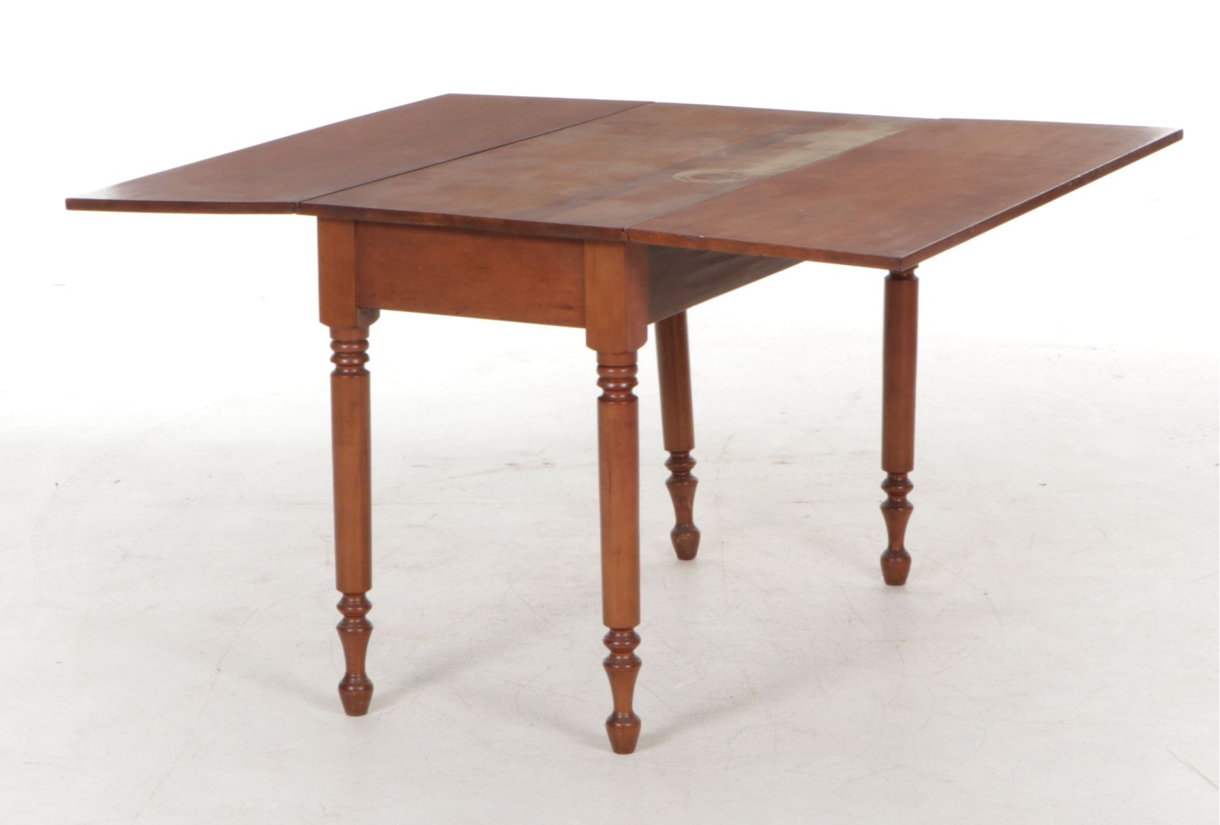 Sheraton Style Cherry Drop Leaf Dining Table