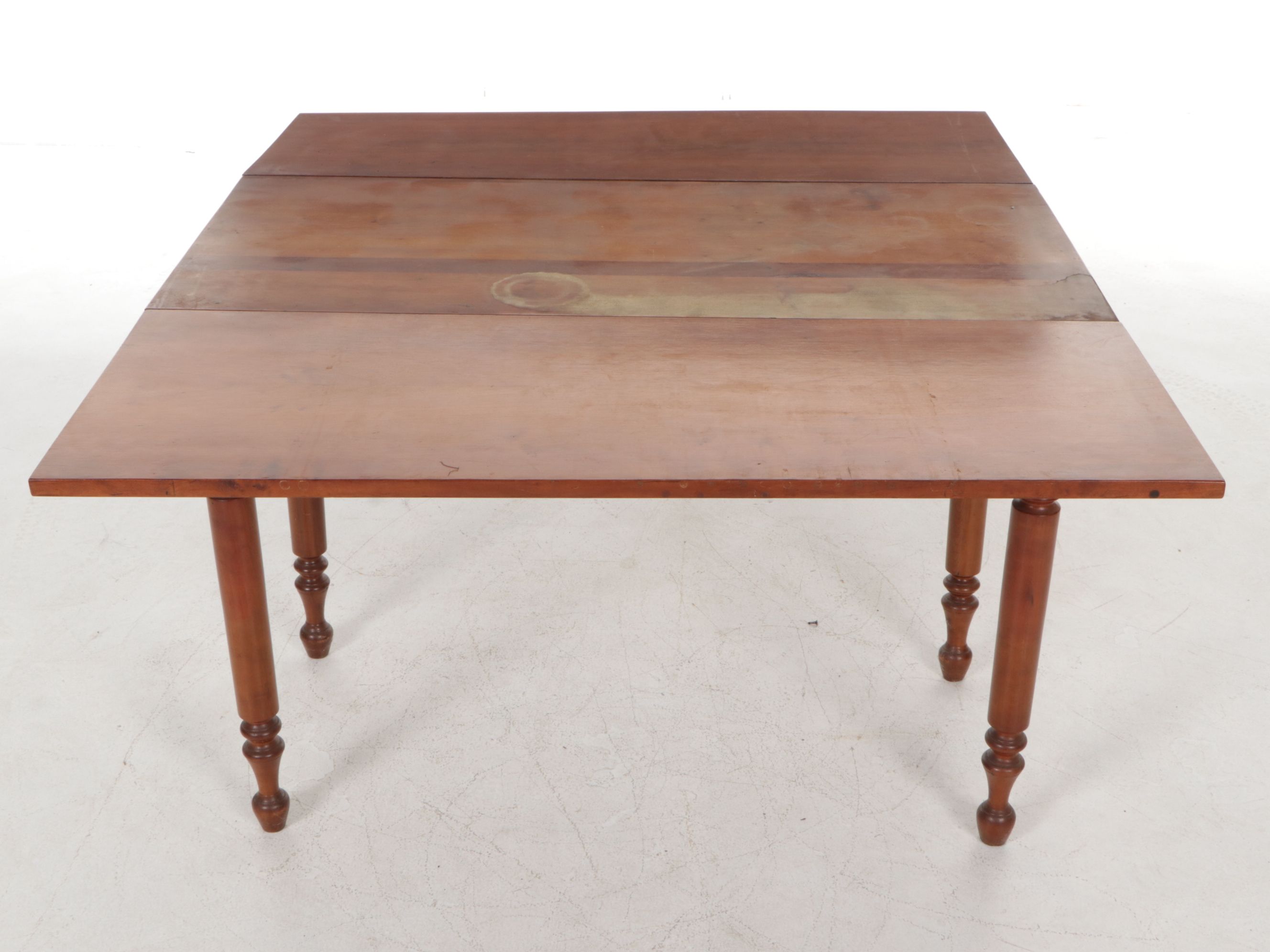 Sheraton Style Cherry Drop Leaf Dining Table