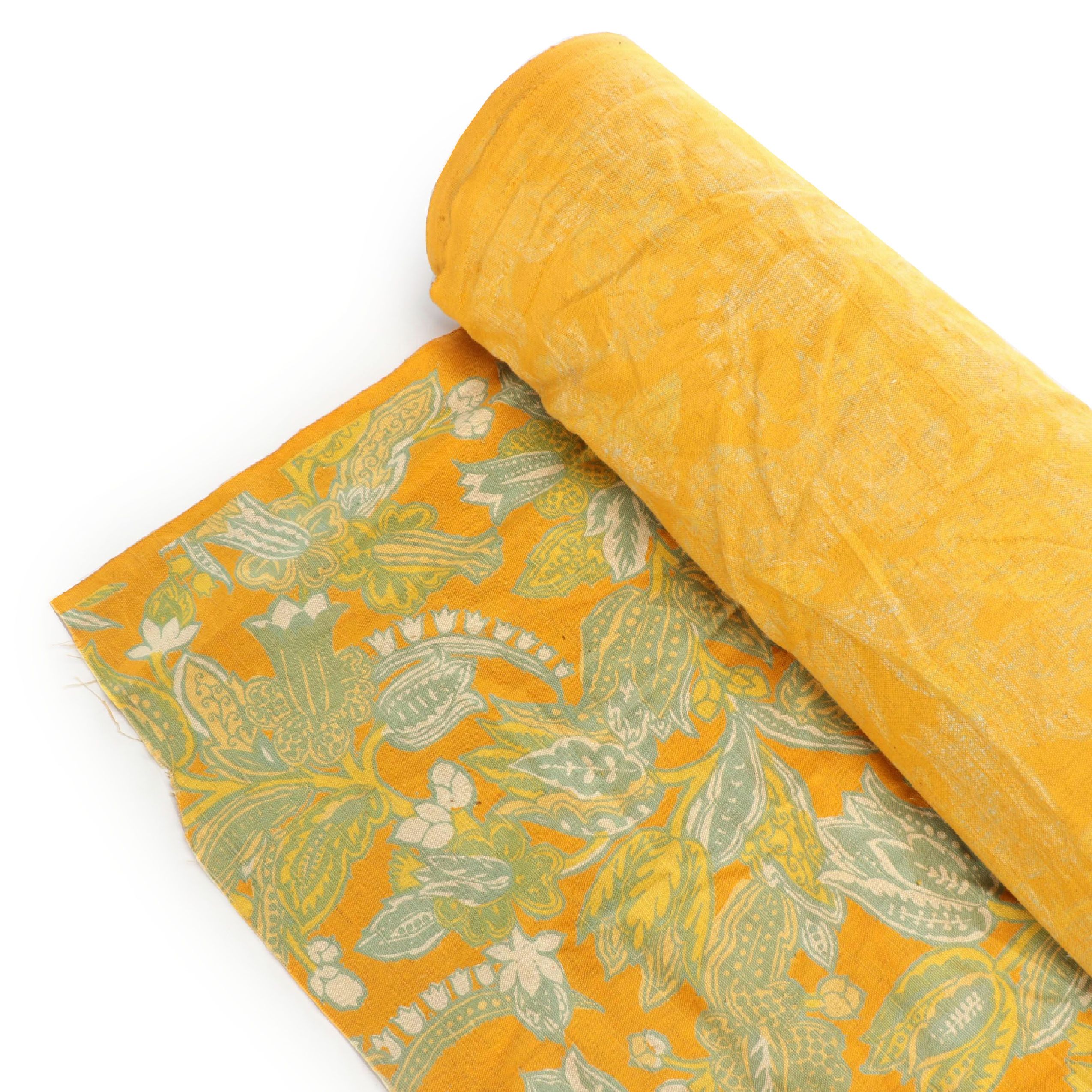 Indo-Persian Floral Pattern Fabric Roll