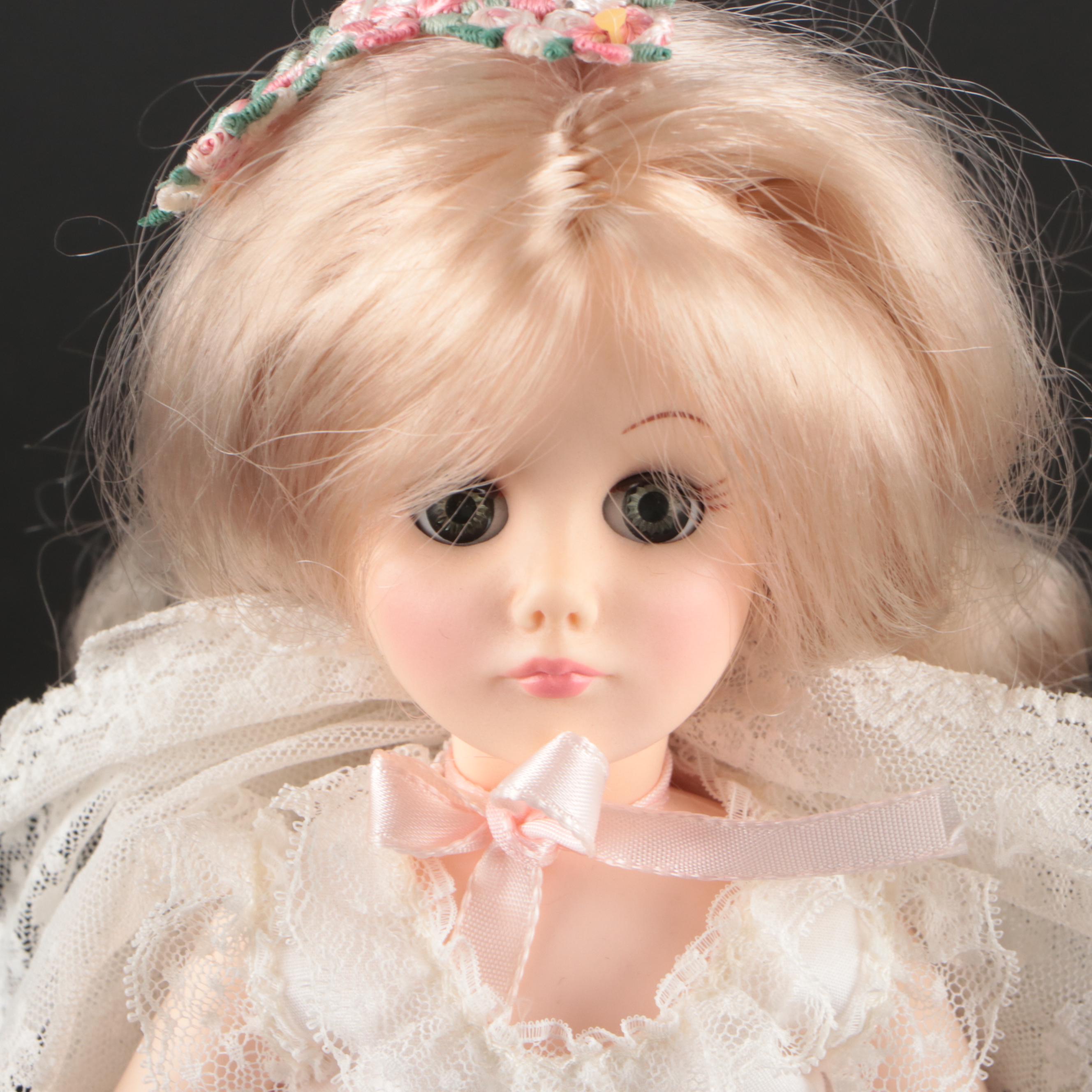 Russ Lace and Promises "Jacqueline" Doll with Other Vintage Dolls