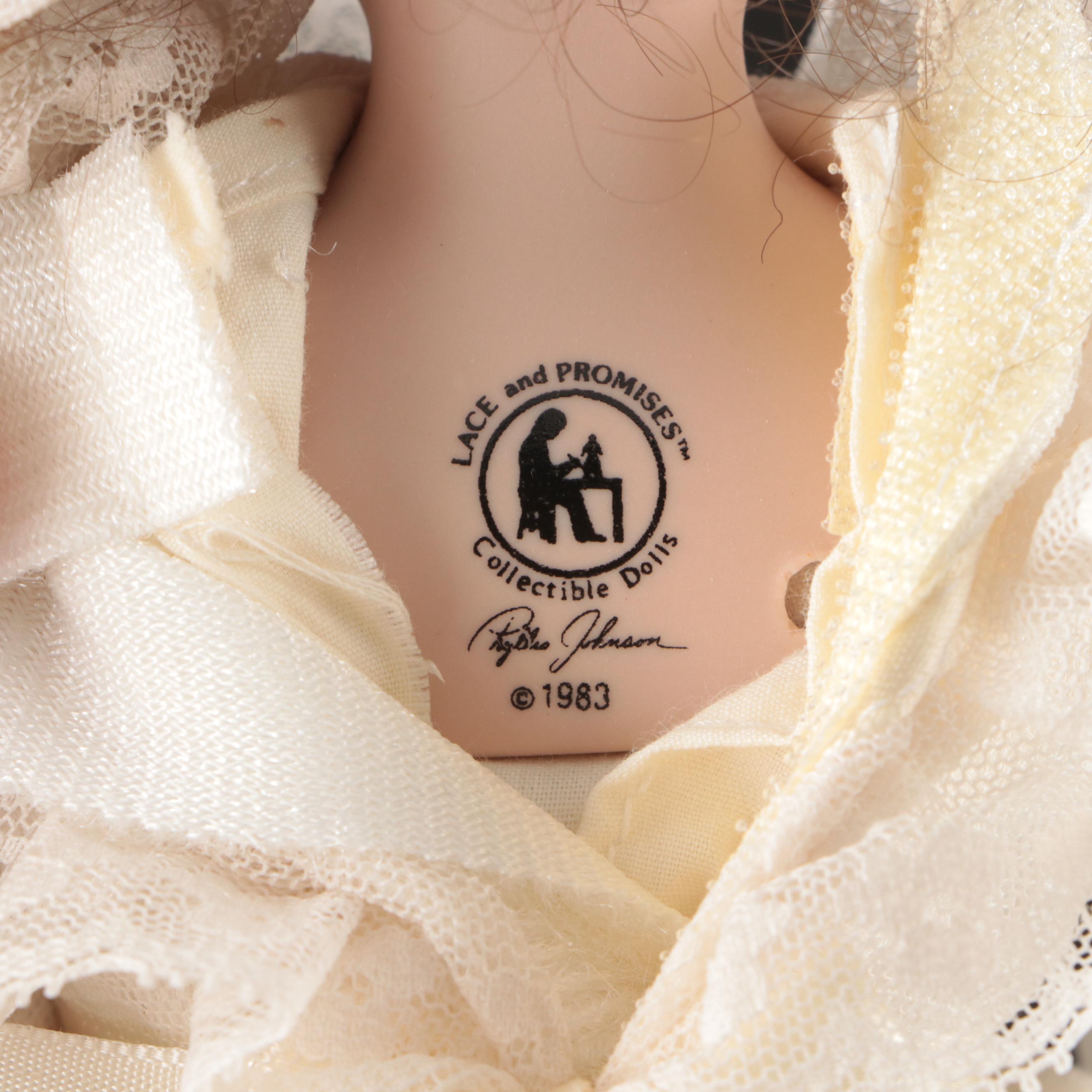 Russ Lace and Promises "Jacqueline" Doll with Other Vintage Dolls