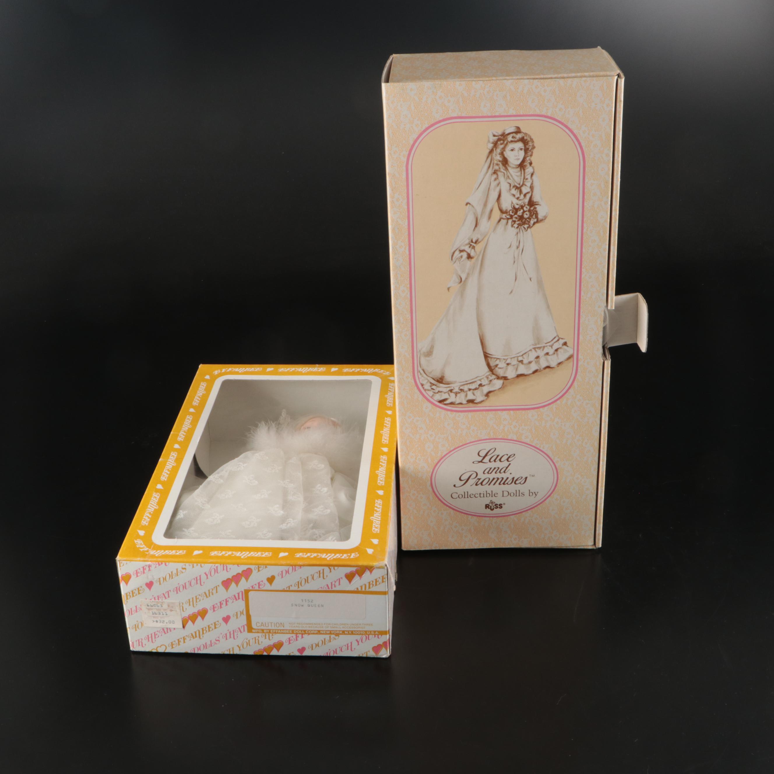 Russ Lace and Promises "Jacqueline" Doll with Other Vintage Dolls