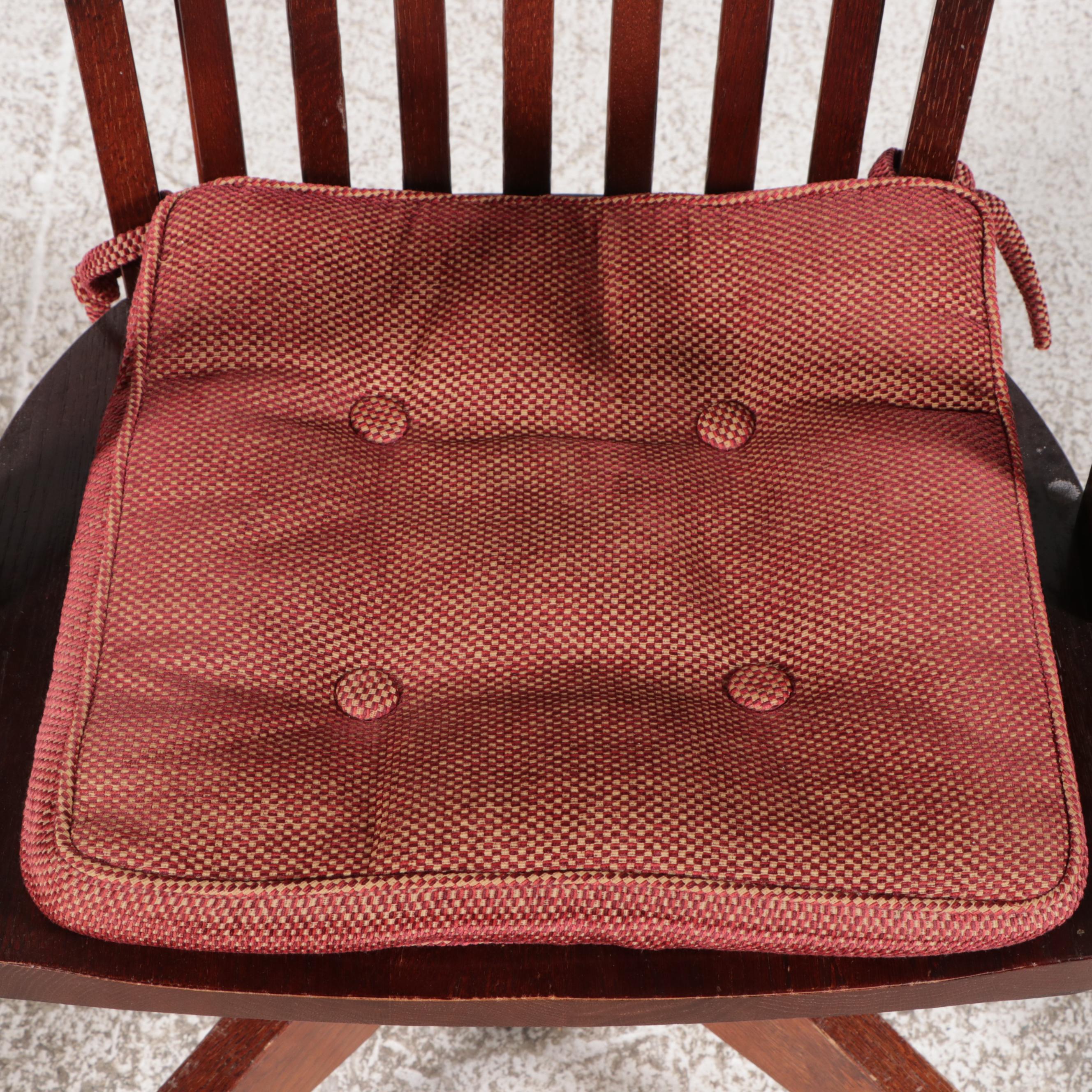 Contemporary Sawhorse Desk with Glass Top and Oak Desk Chair
