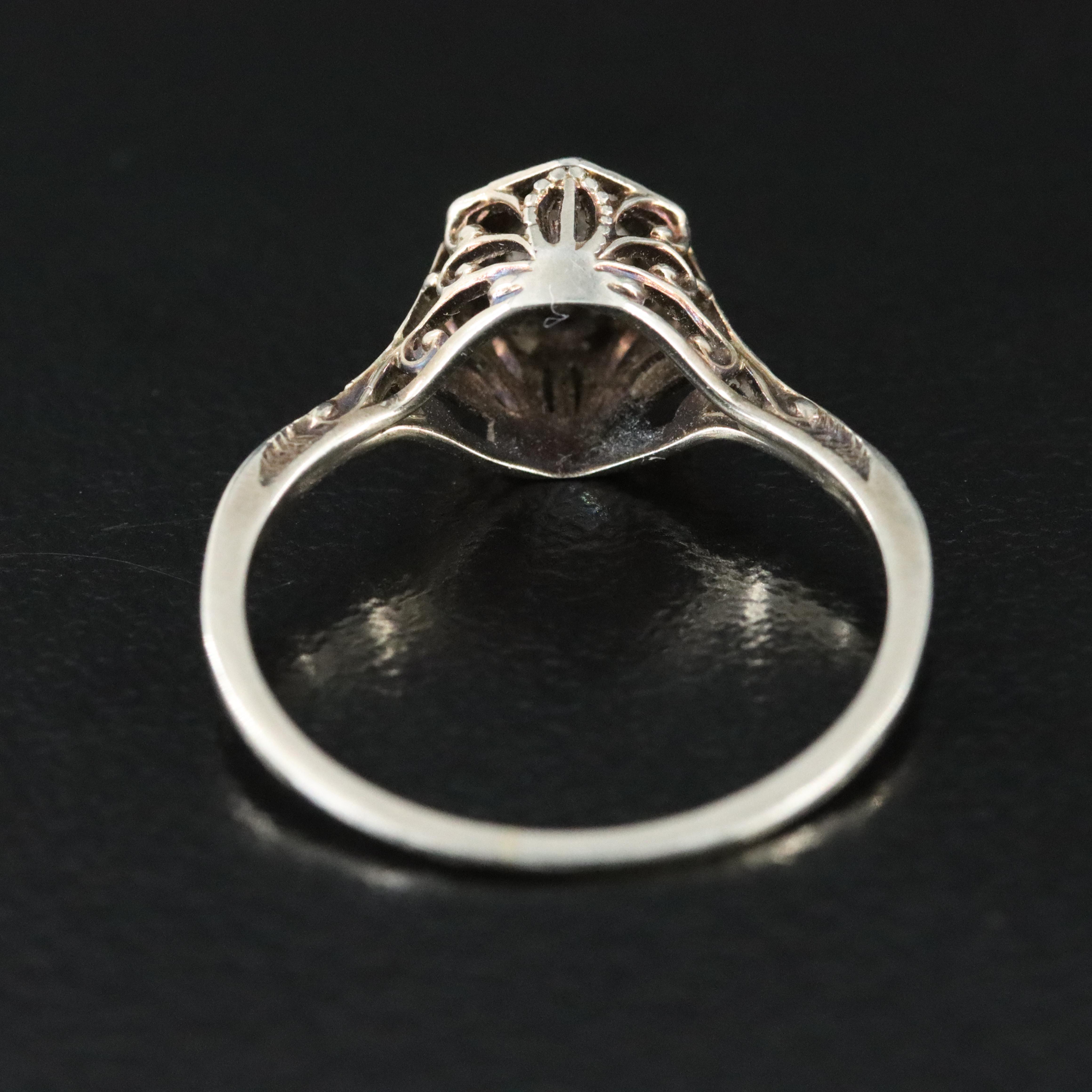 Edwardian 18K Diamond Ring