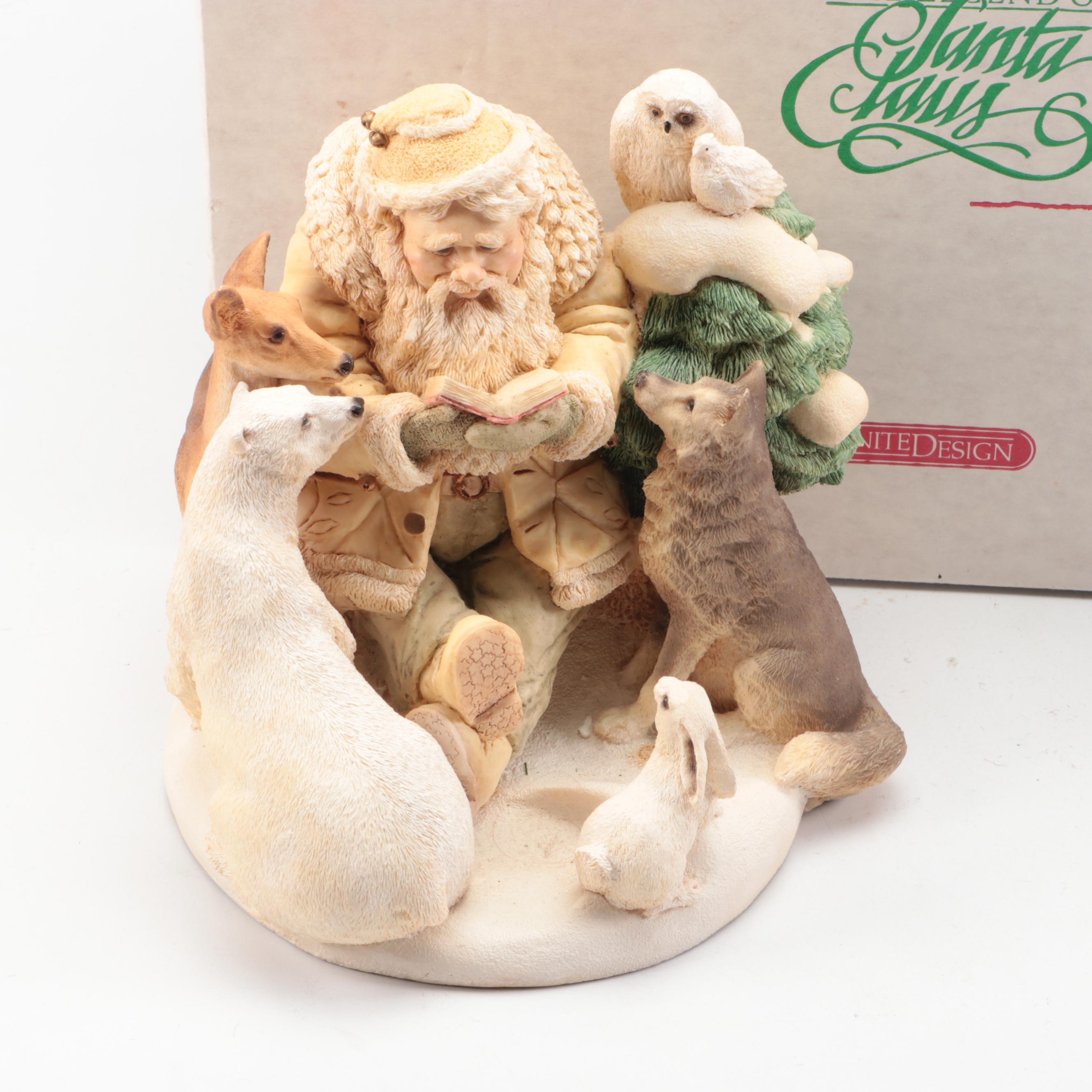 Rockwell Heirloom Santa Collection "Santa's Workshop" with More Santa Figures