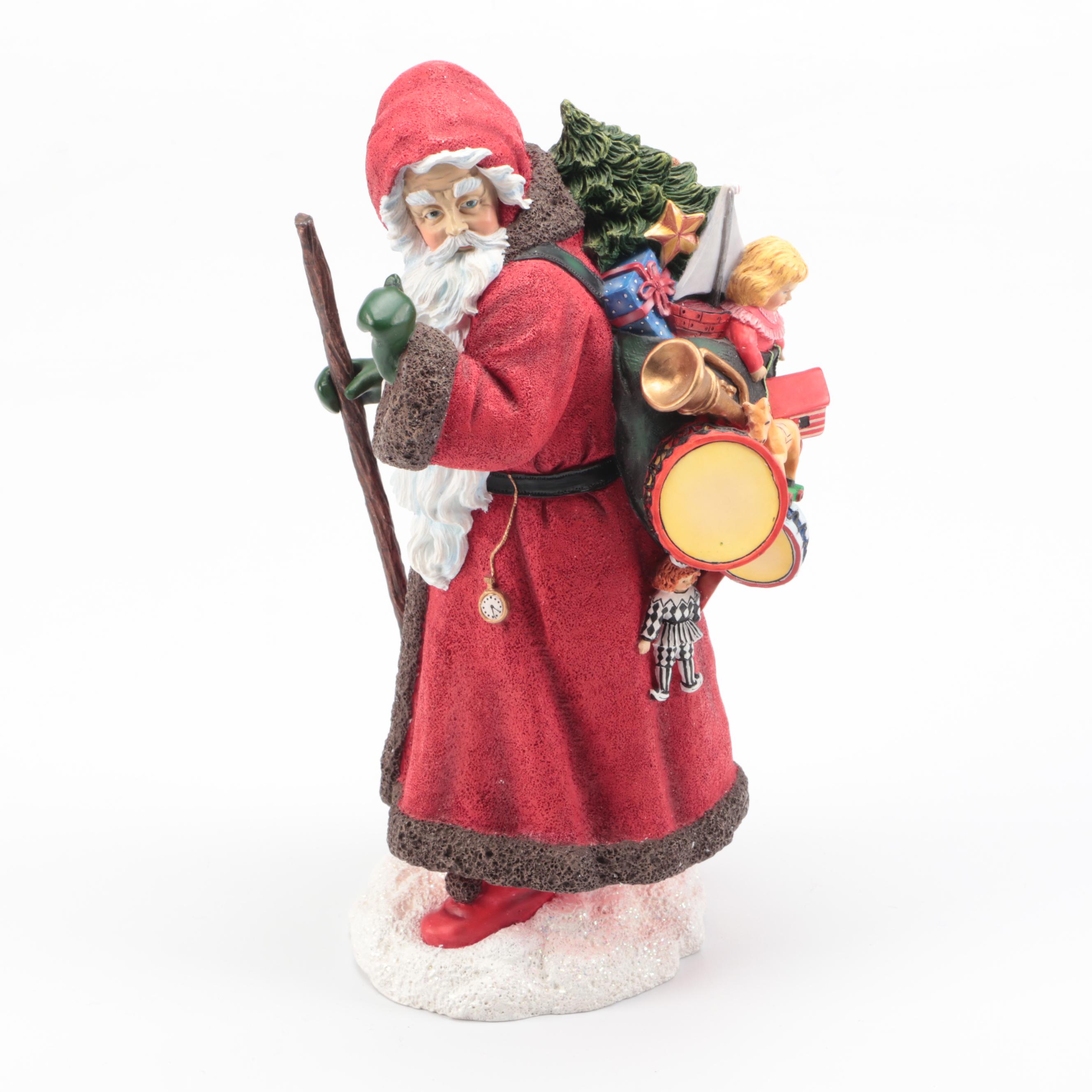 Rockwell Heirloom Santa Collection "Santa's Workshop" with More Santa Figures